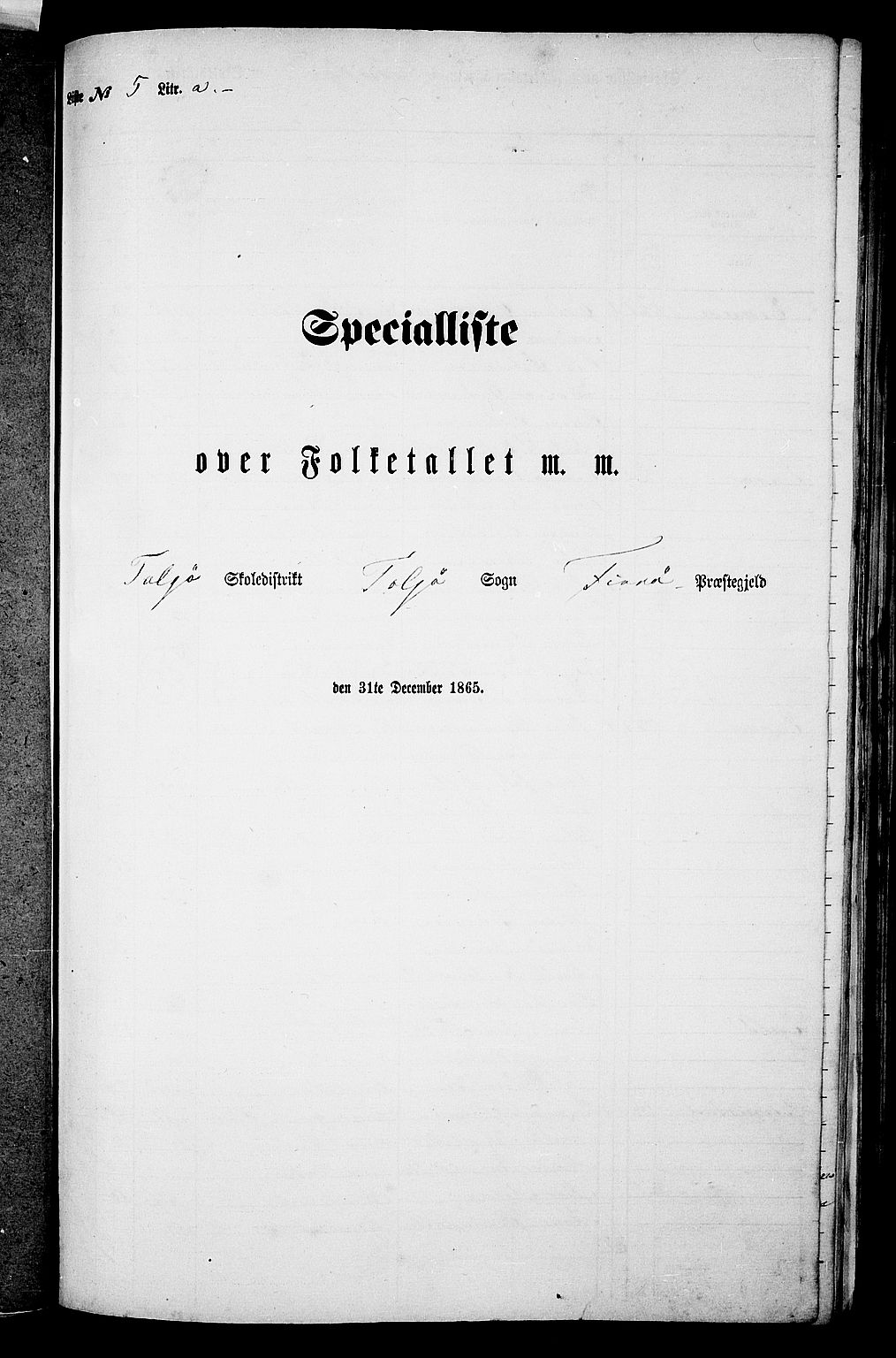 RA, Folketelling 1865 for 1141P Finnøy prestegjeld, 1865, s. 66