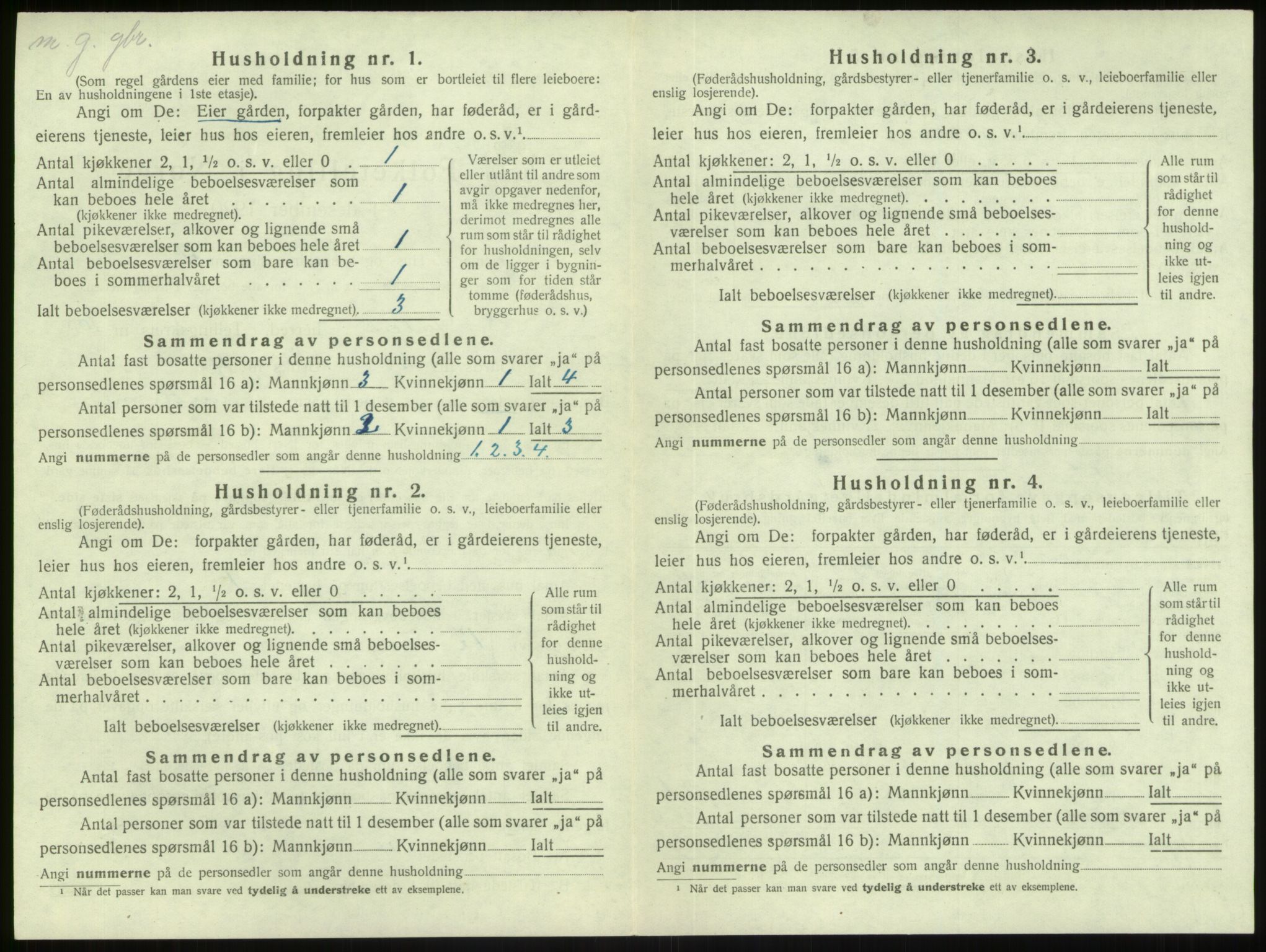 SAB, Folketelling 1920 for 1411 Gulen herred, 1920, s. 626