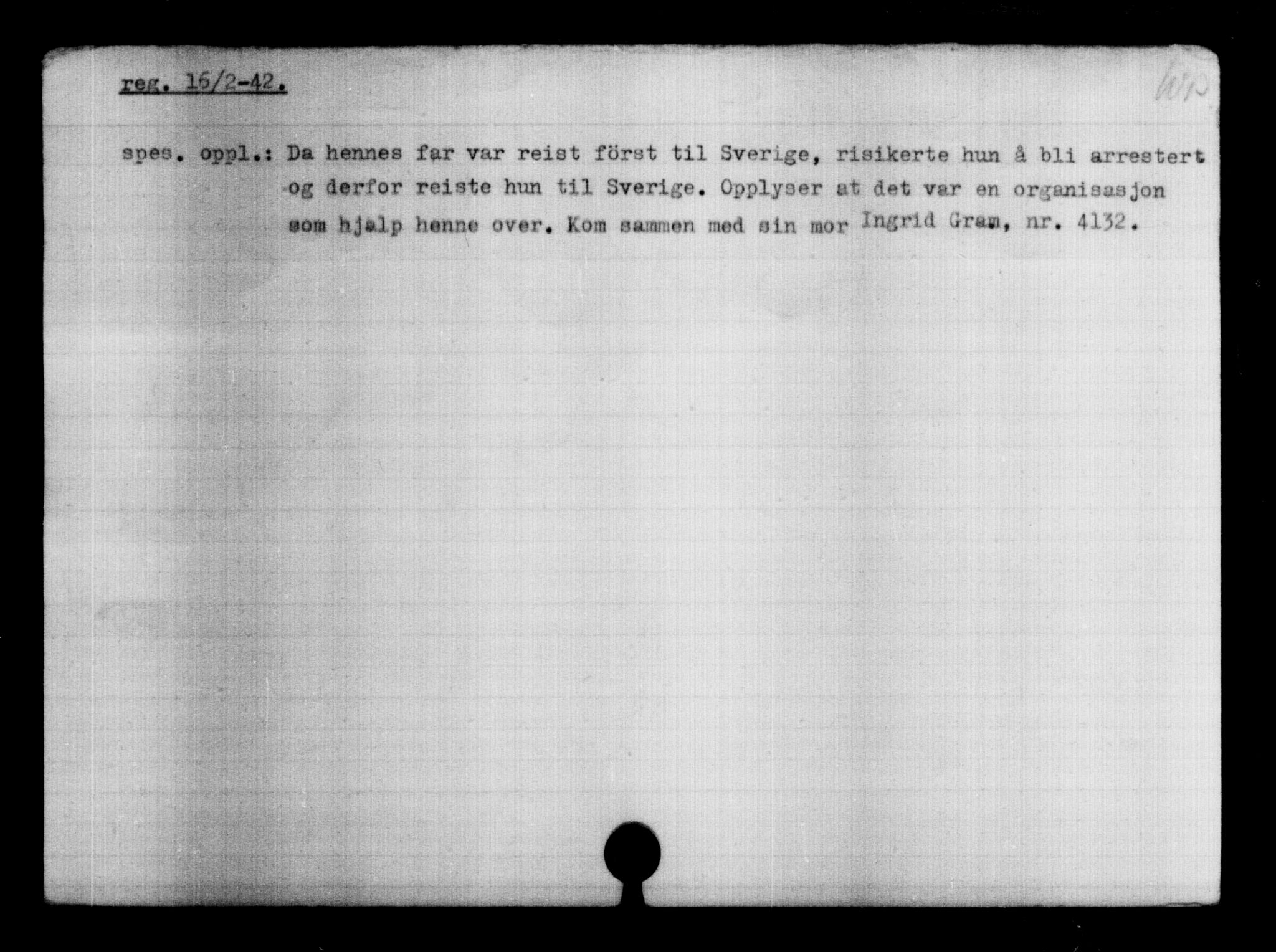 Utenriksstasjonene, Legasjonen i Stockholm, Flyktningkontoret, AV/RA-S-6753/V/Va/L0004: Kjesäterkartoteket, flyktninger med registreringsnr. 3496-6610, 1940-1945, s. 760