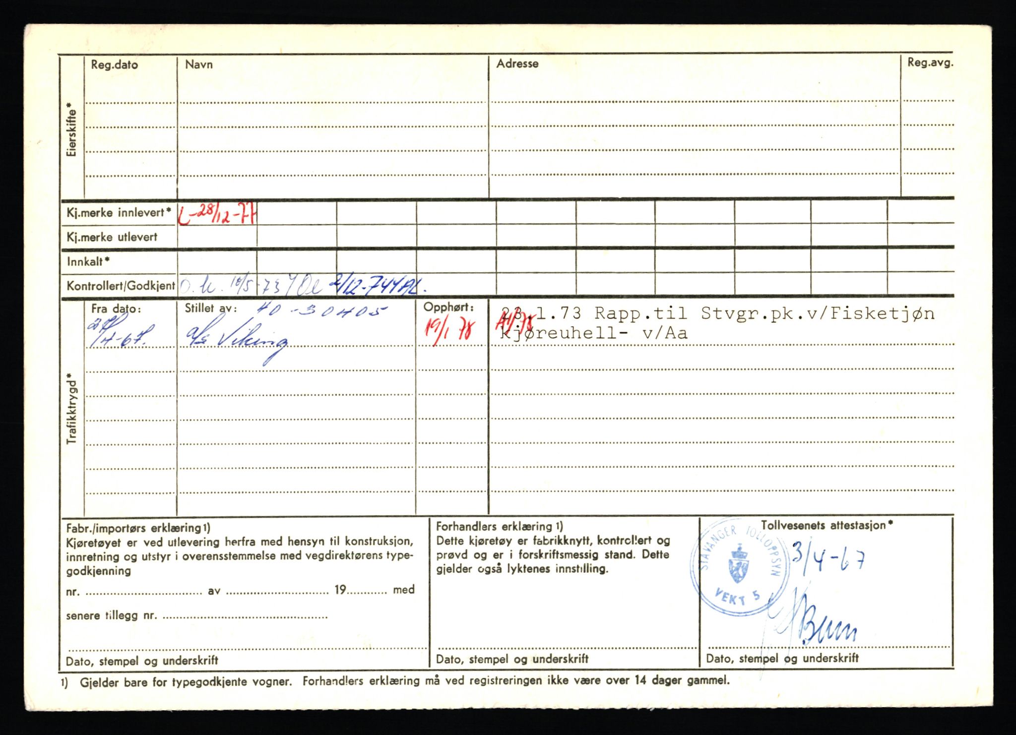 Stavanger trafikkstasjon, AV/SAST-A-101942/0/F/L0011: L-3700 - L-4199, 1930-1971, s. 350