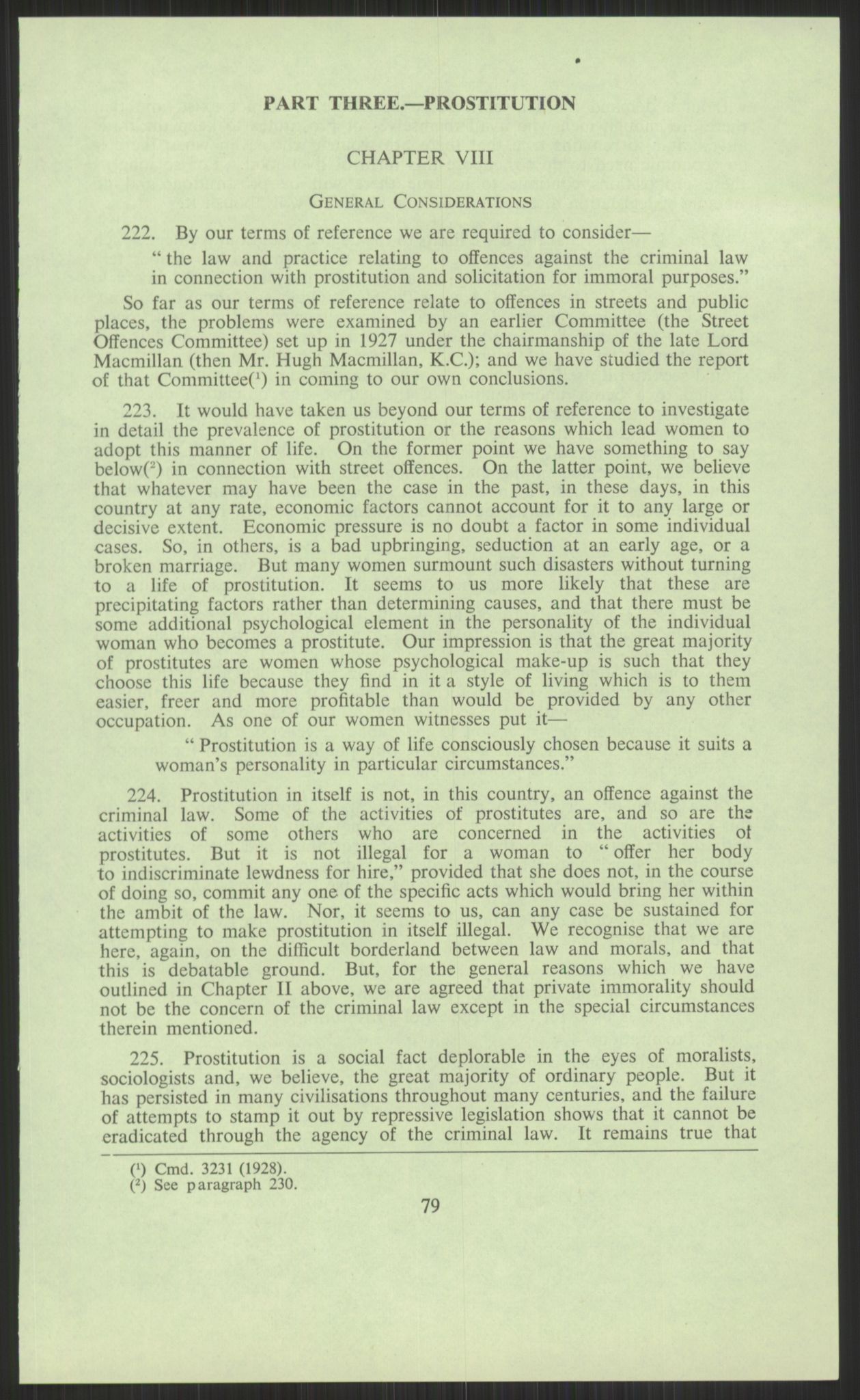 Justisdepartementet, Lovavdelingen, AV/RA-S-3212/D/De/L0029/0001: Straffeloven / Straffelovens revisjon: 5 - Ot. prp. nr.  41 - 1945: Homoseksualiet. 3 mapper, 1956-1970, s. 663