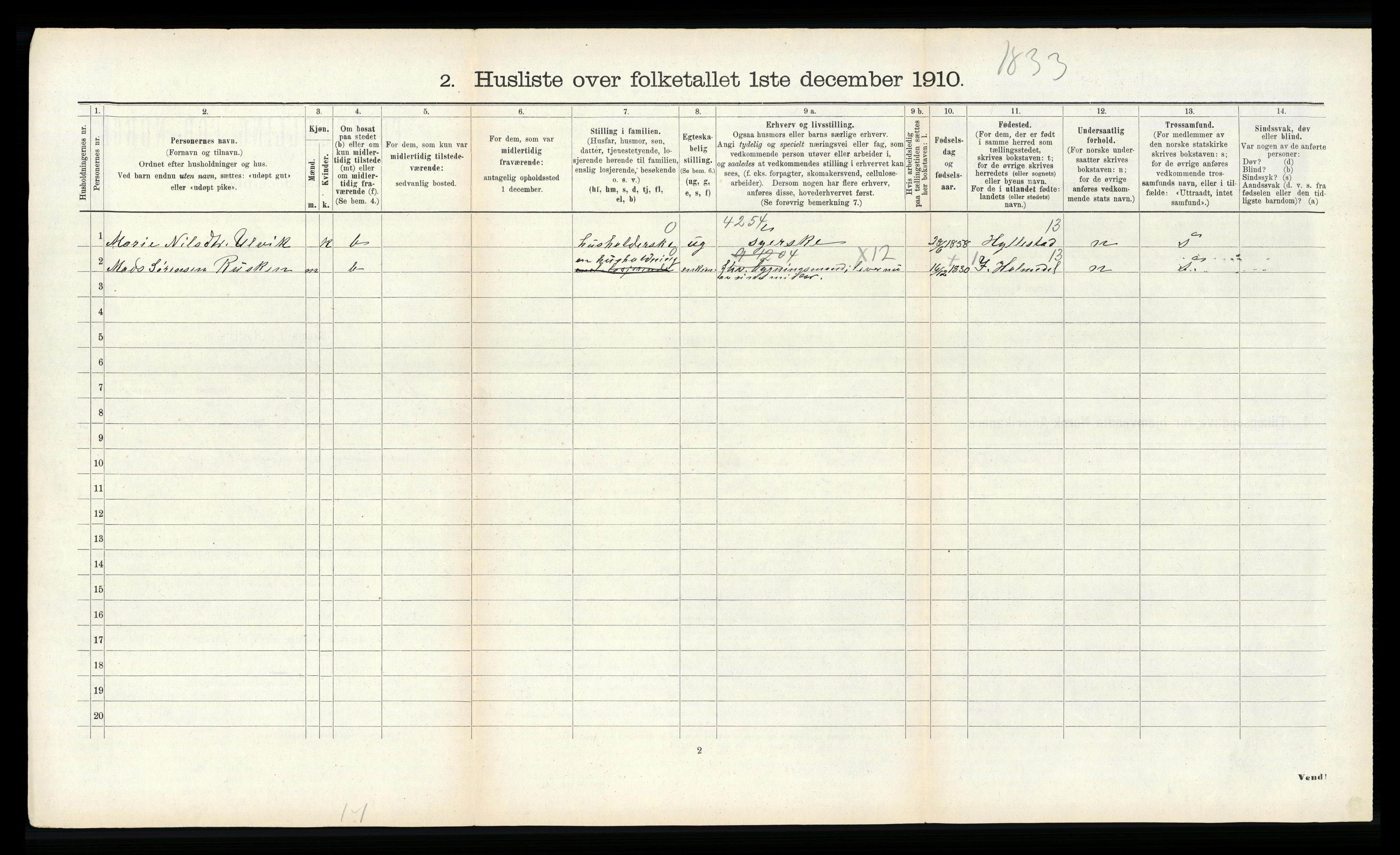 RA, Folketelling 1910 for 1429 Ytre Holmedal herred, 1910, s. 723