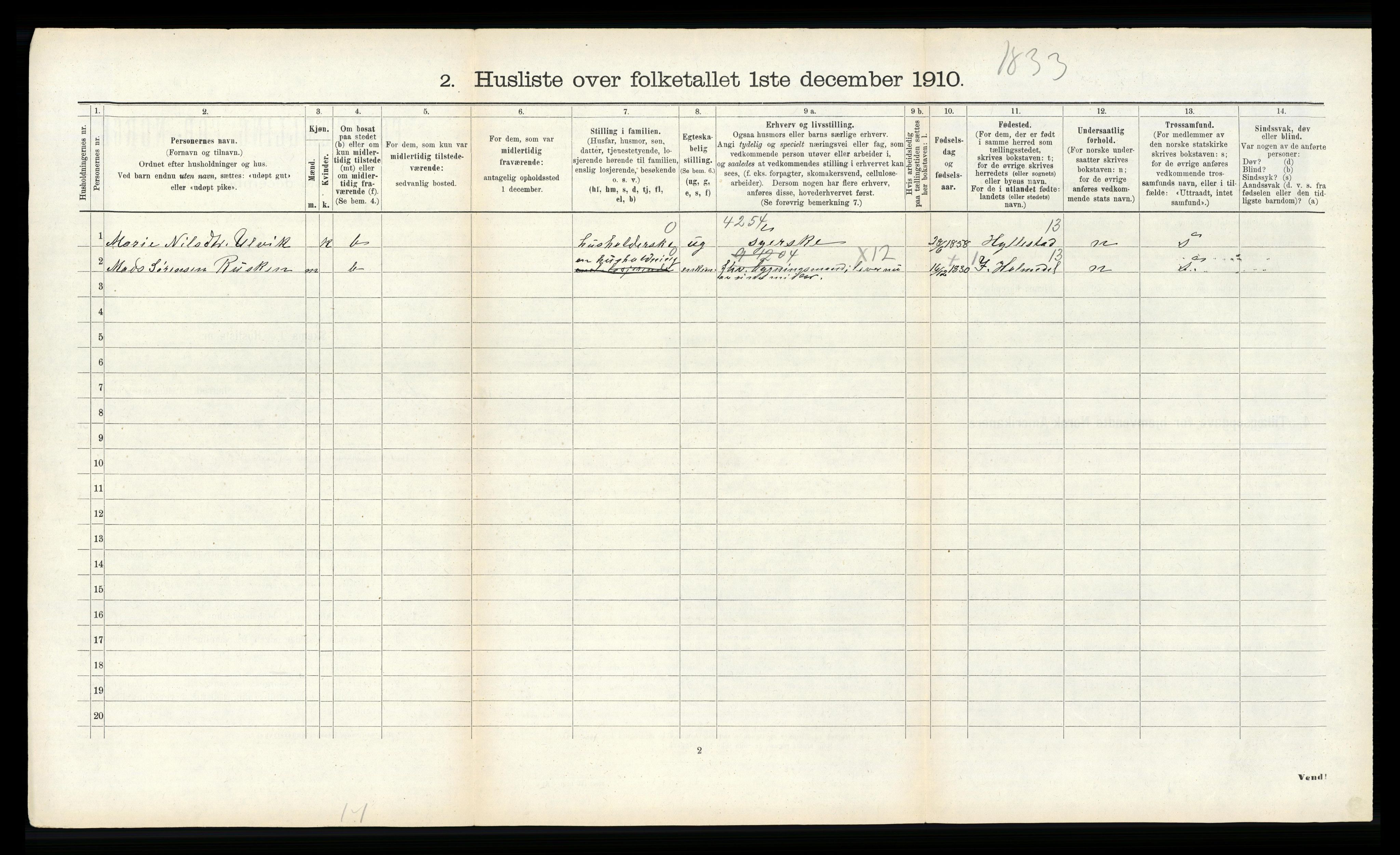 RA, Folketelling 1910 for 1429 Ytre Holmedal herred, 1910, s. 723