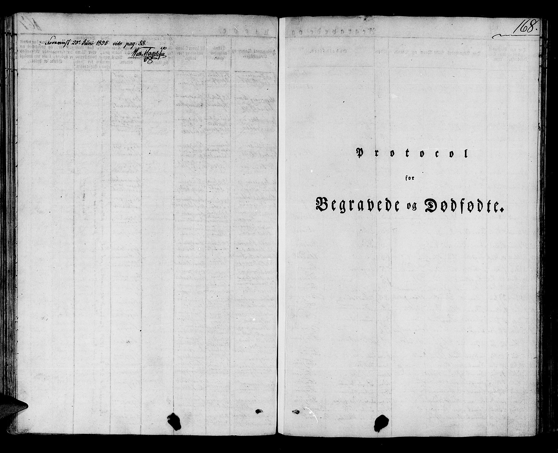 Lærdal sokneprestembete, SAB/A-81201: Ministerialbok nr. A 5, 1822-1834, s. 168