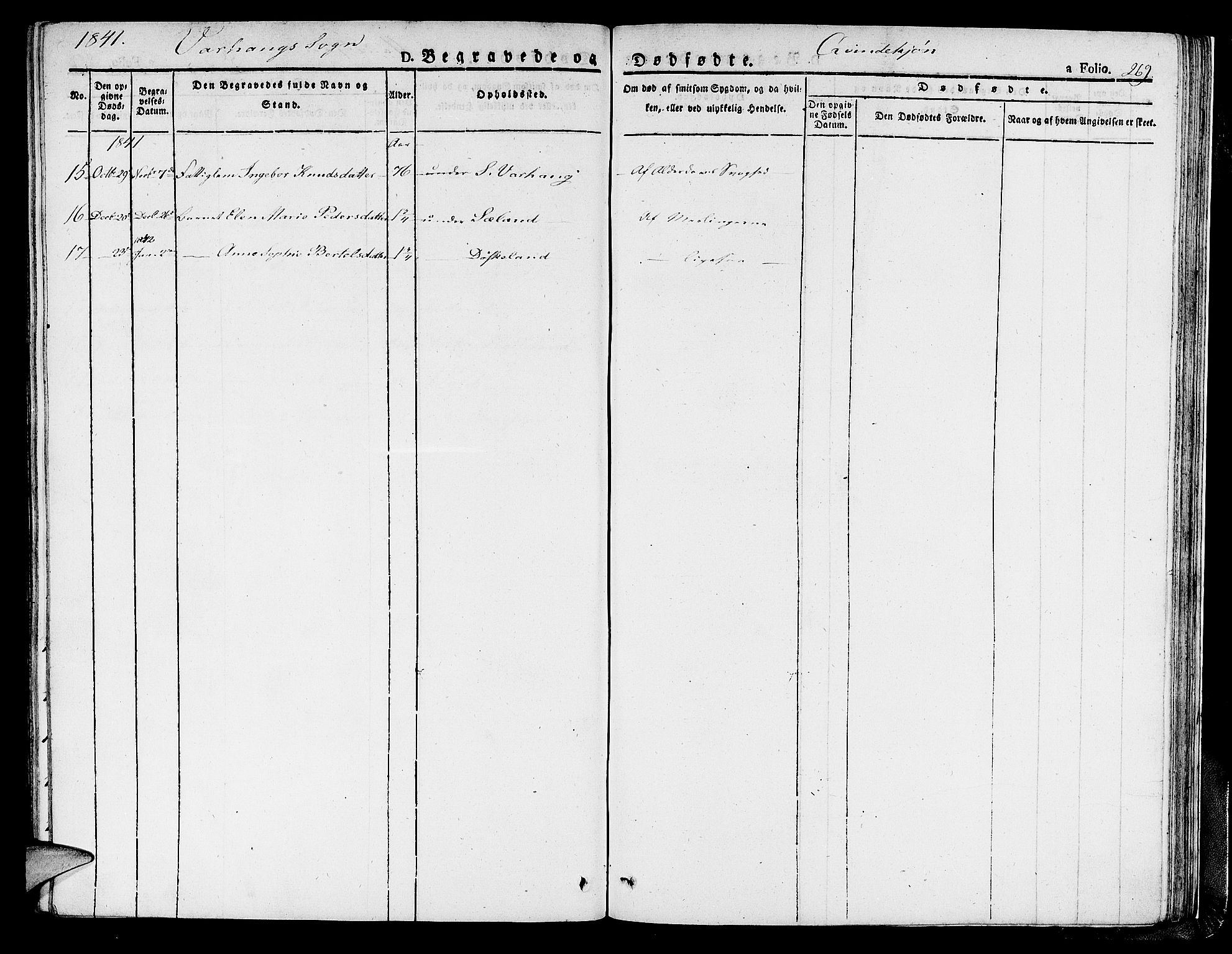 Hå sokneprestkontor, AV/SAST-A-101801/001/30BA/L0004: Ministerialbok nr. A 4.1 /2, 1826-1841, s. 269