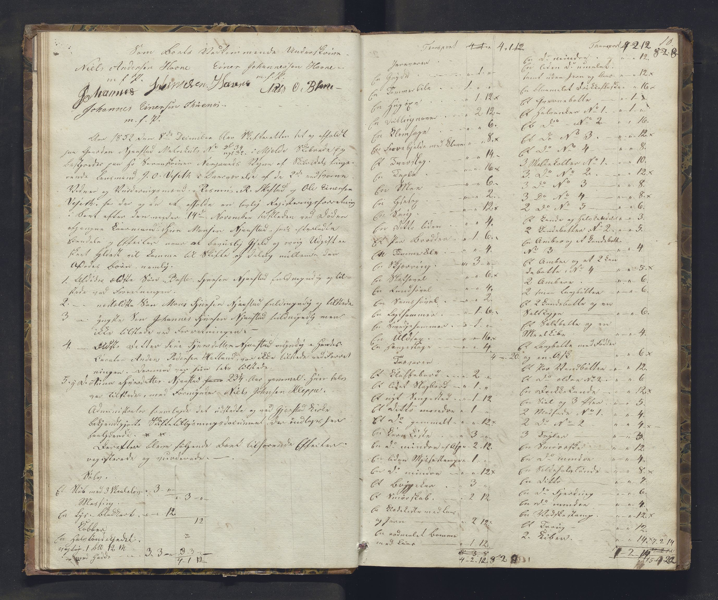 Nordhordland sorenskrivar, SAB/A-2901/1/H/Hb/L0023: Registreringsprotokollar, 1852, s. 10