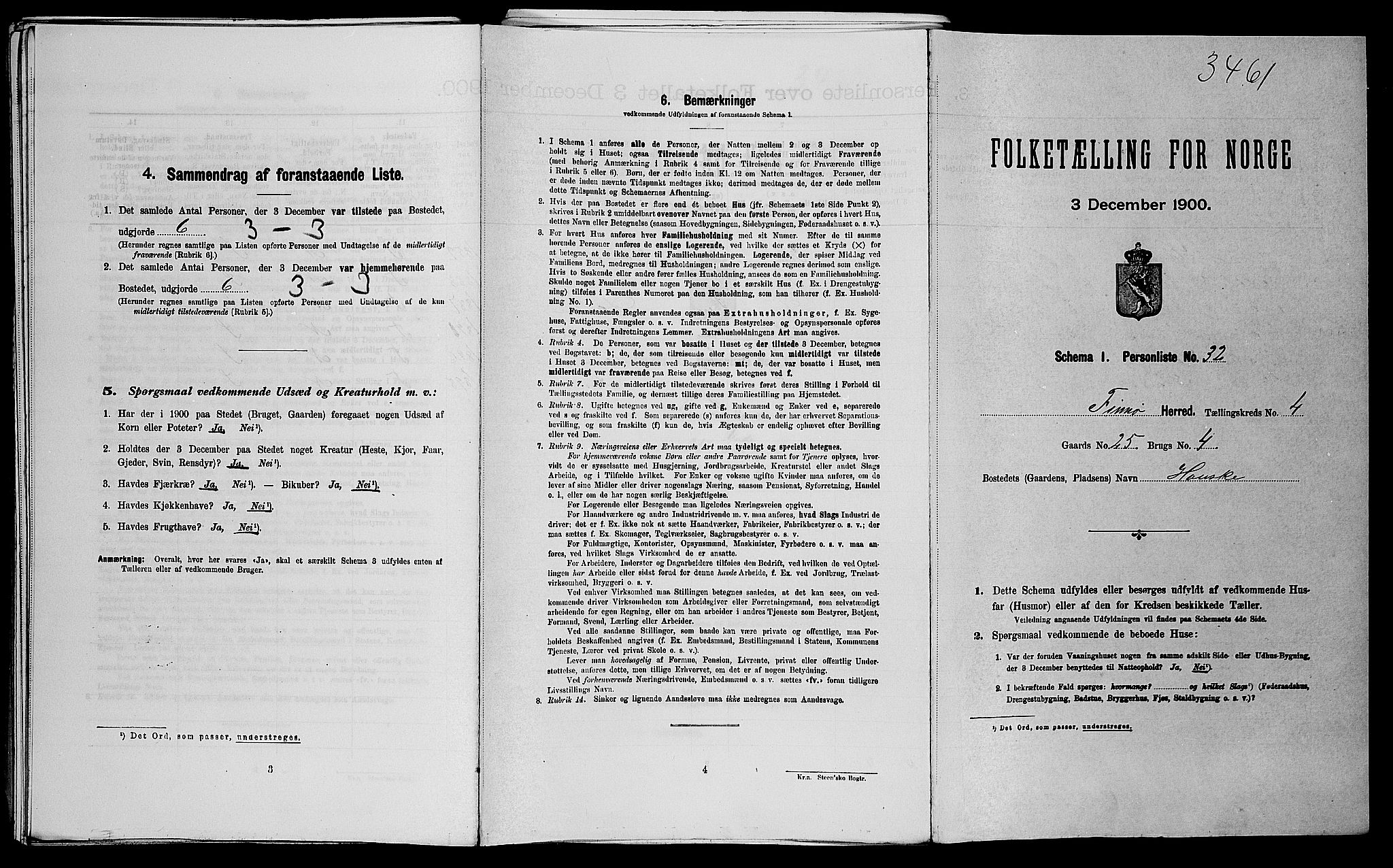 SAST, Folketelling 1900 for 1141 Finnøy herred, 1900, s. 341