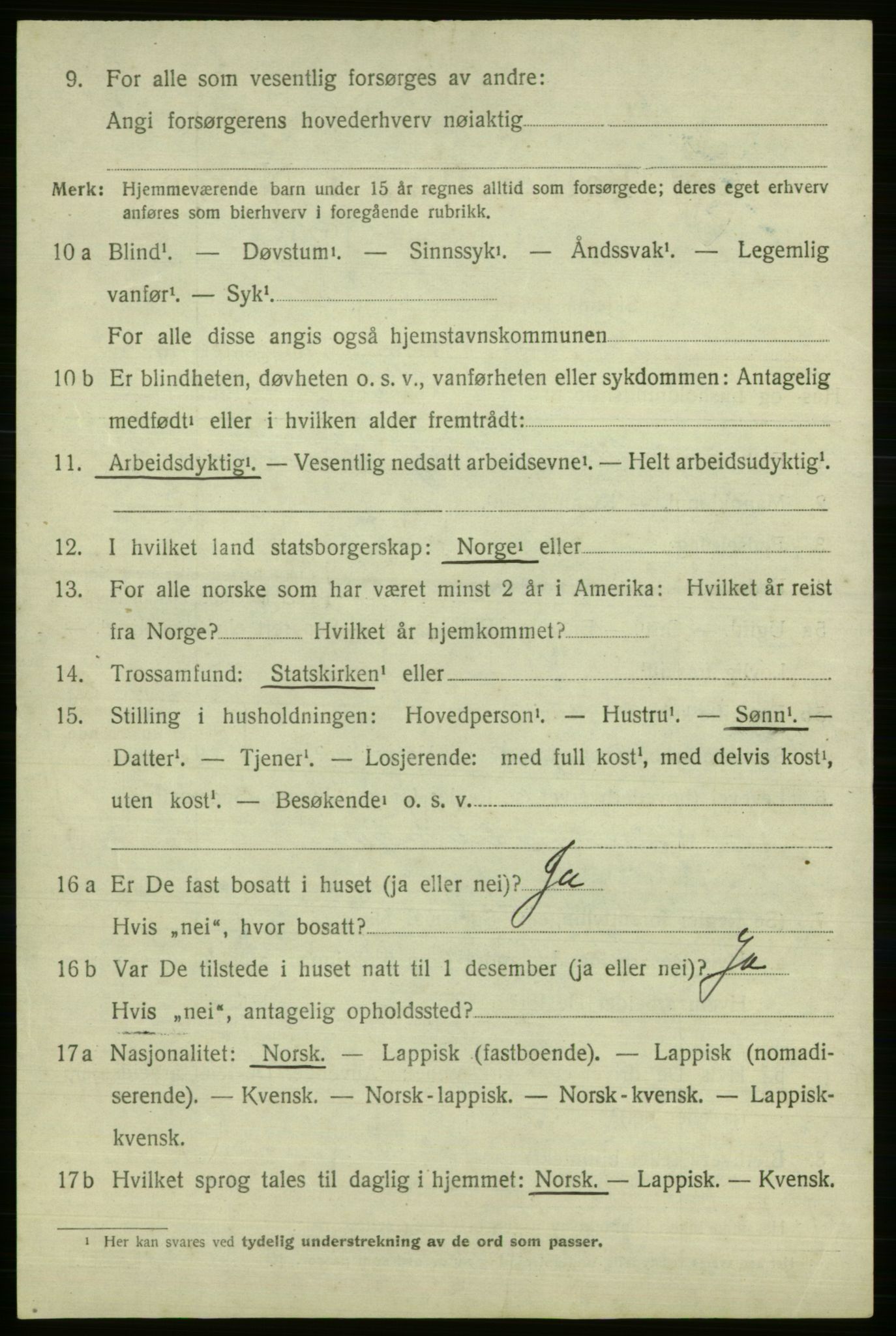 SATØ, Folketelling 1920 for 2026 Polmak herred, 1920, s. 794