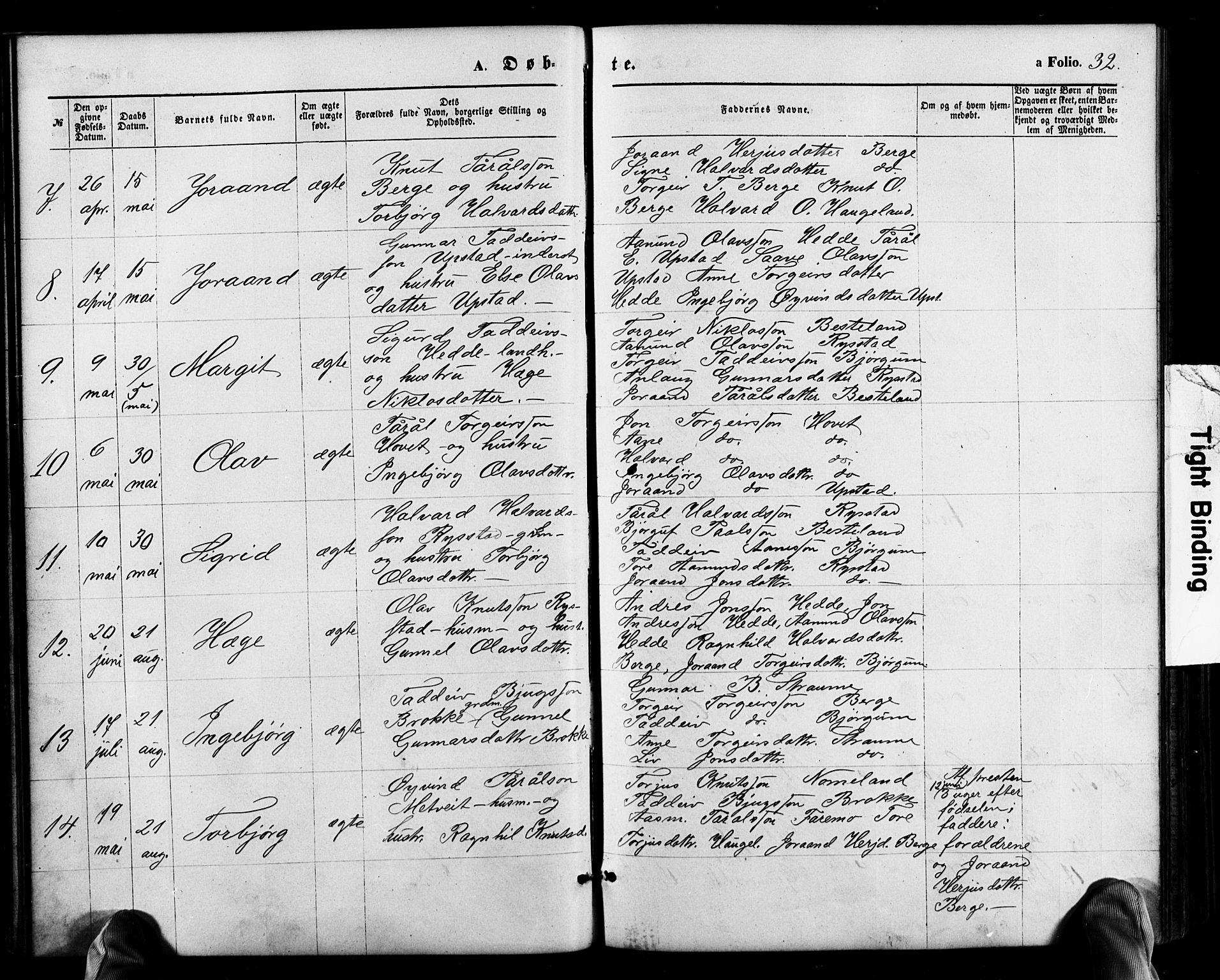 Valle sokneprestkontor, AV/SAK-1111-0044/F/Fb/Fbb/L0002: Klokkerbok nr. B 2, 1875-1921, s. 32