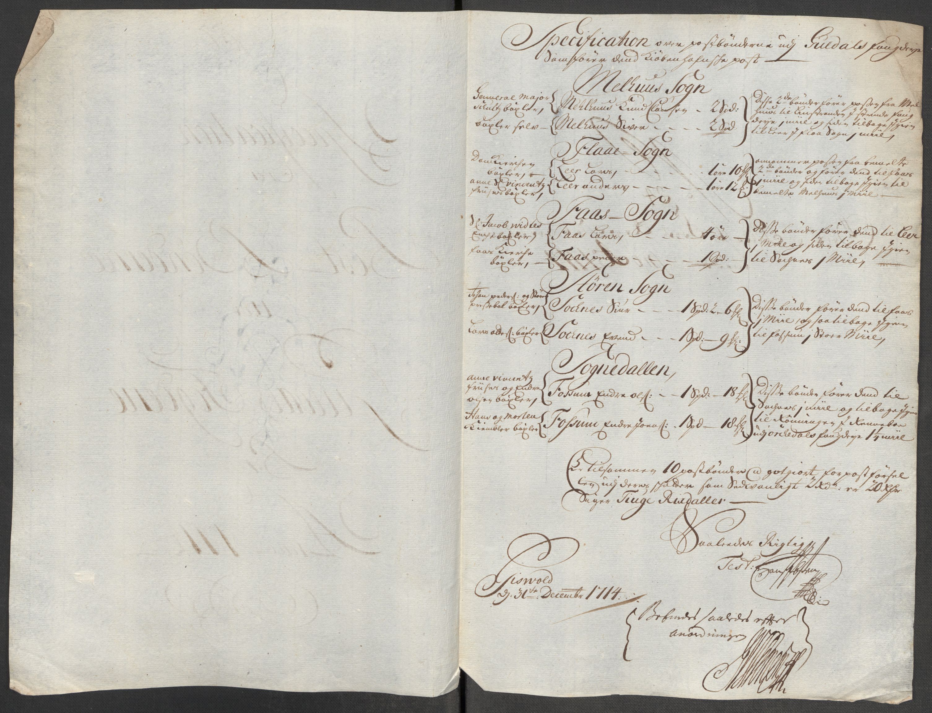 Rentekammeret inntil 1814, Reviderte regnskaper, Fogderegnskap, RA/EA-4092/R60/L3965: Fogderegnskap Orkdal og Gauldal, 1714, s. 496
