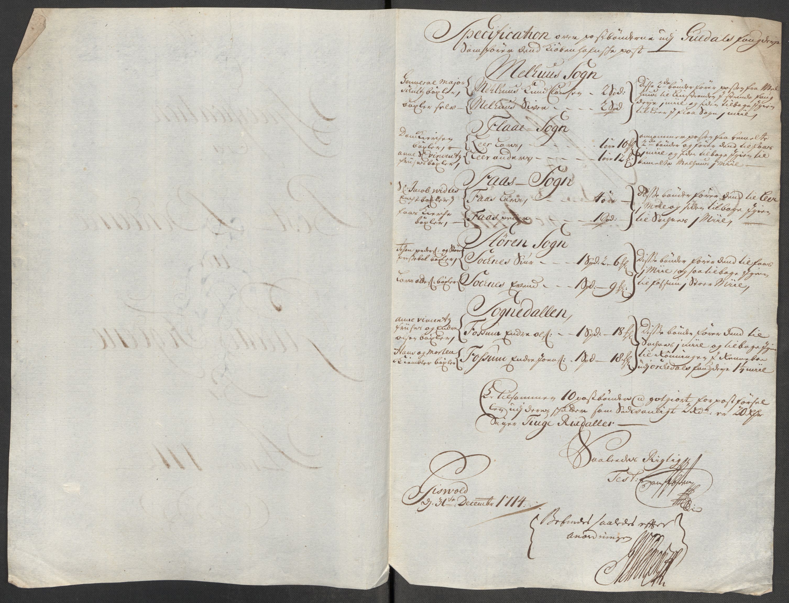 Rentekammeret inntil 1814, Reviderte regnskaper, Fogderegnskap, AV/RA-EA-4092/R60/L3965: Fogderegnskap Orkdal og Gauldal, 1714, s. 496