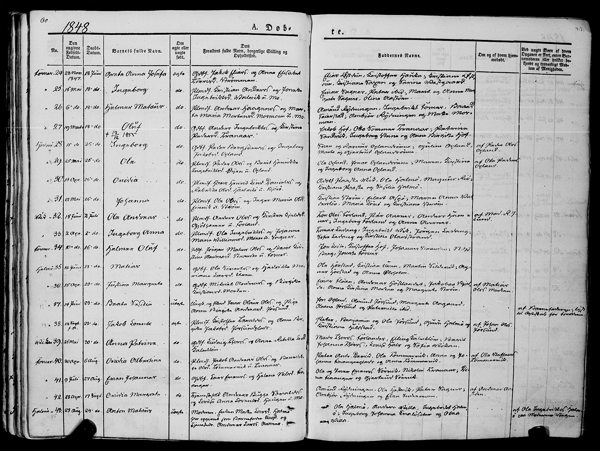 Ministerialprotokoller, klokkerbøker og fødselsregistre - Nord-Trøndelag, SAT/A-1458/773/L0614: Ministerialbok nr. 773A05, 1831-1856, s. 60