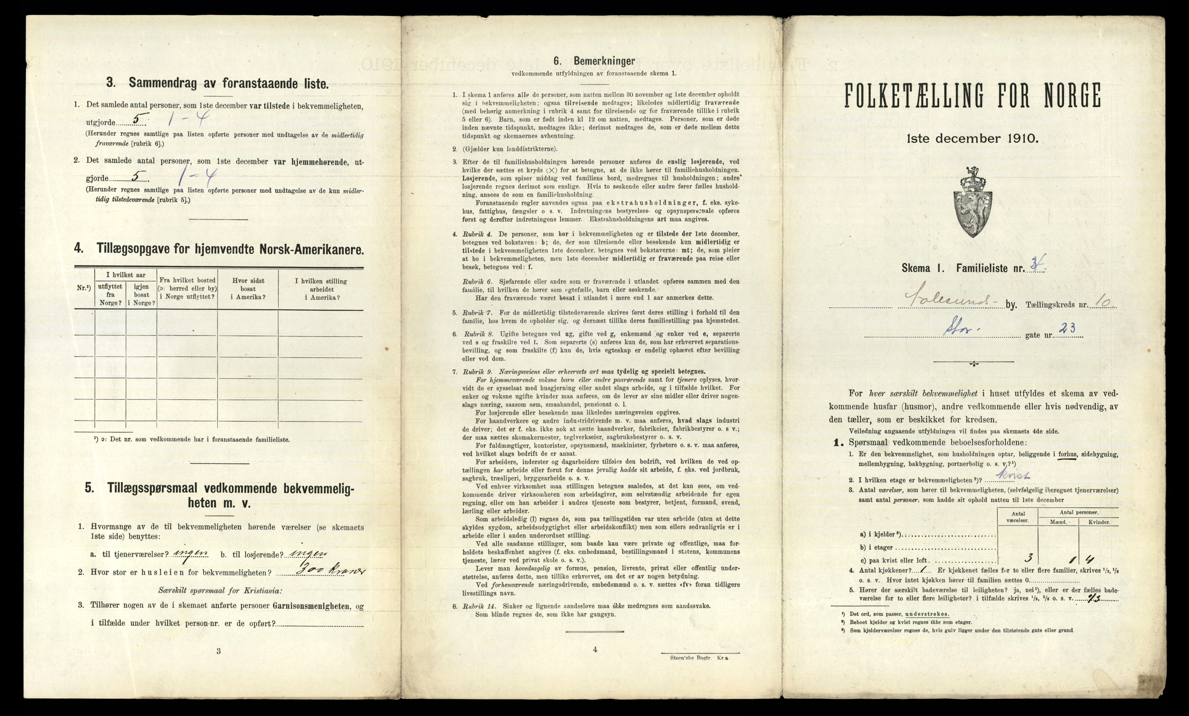 RA, Folketelling 1910 for 1501 Ålesund kjøpstad, 1910, s. 4013