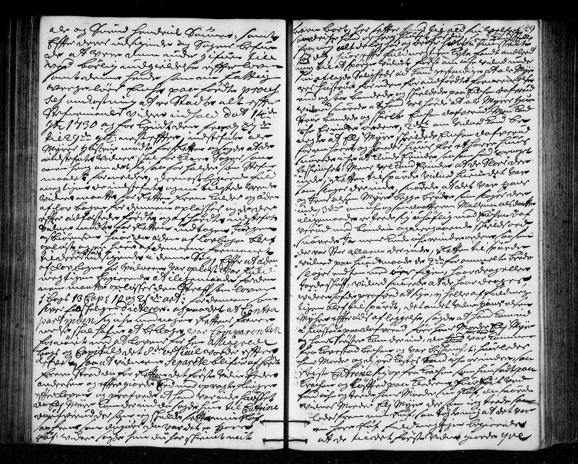 Lier, Røyken og Hurum sorenskriveri, AV/SAKO-A-89/F/Fa/L0046: Tingbok, 1729-1733, s. 149