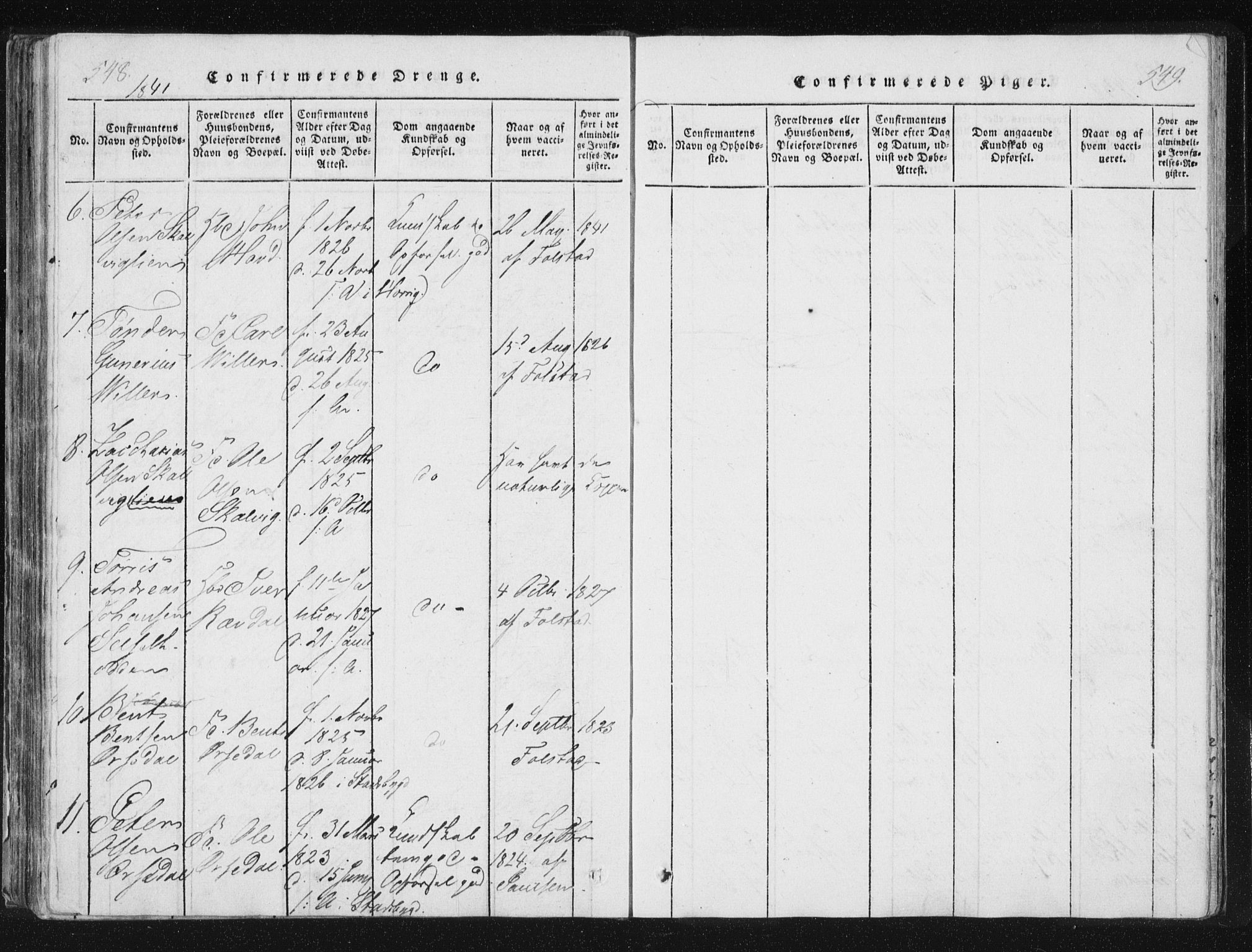 Ministerialprotokoller, klokkerbøker og fødselsregistre - Nord-Trøndelag, SAT/A-1458/744/L0417: Ministerialbok nr. 744A01, 1817-1842, s. 548-549
