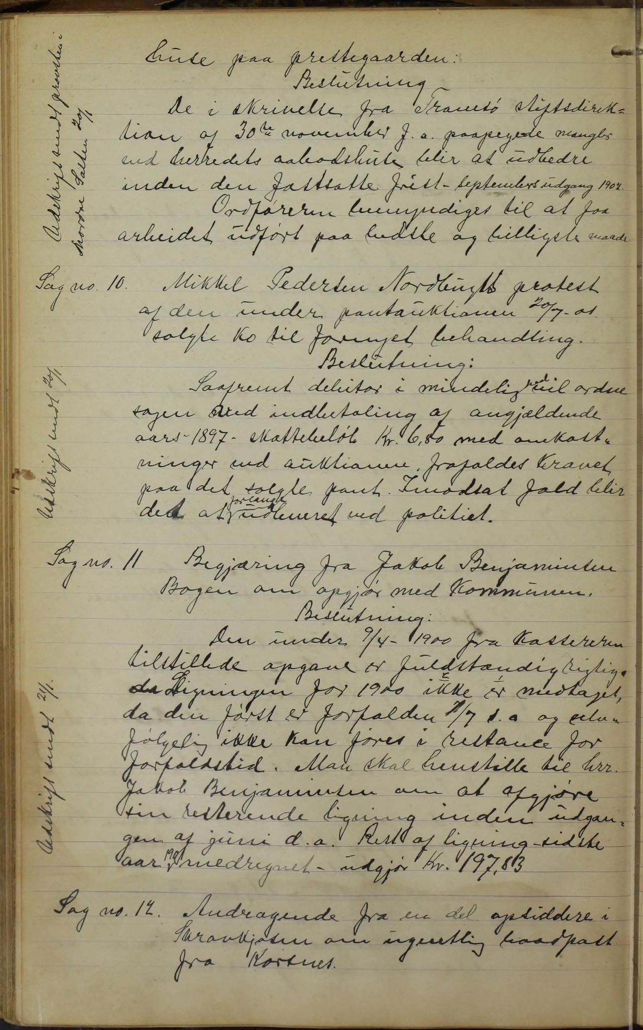 Tysfjord kommune. Formannskapet, AIN/K-18500.150/100/L0002: Forhandlingsprotokoll for Tysfjordens formandskap, 1895-1912