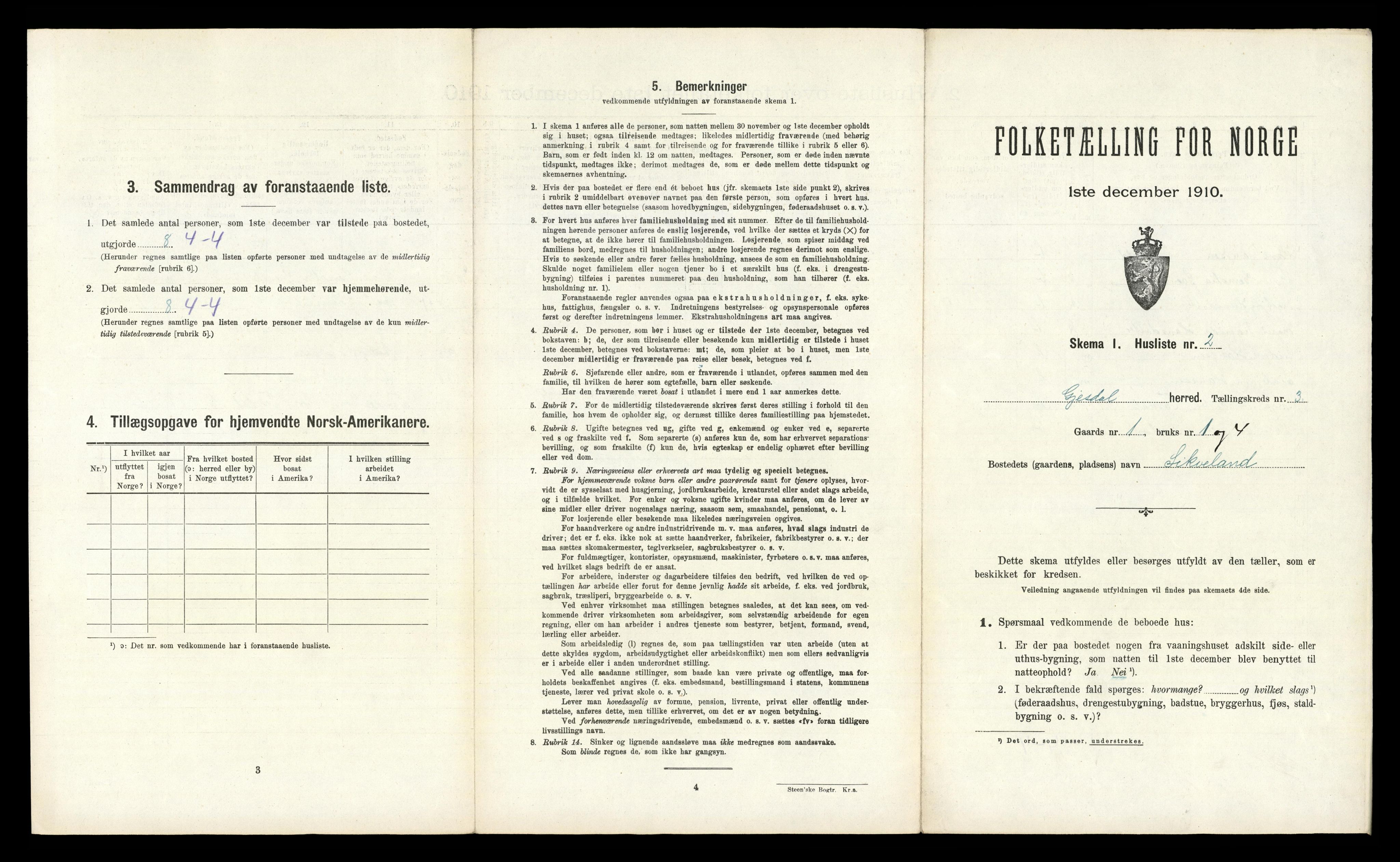 RA, Folketelling 1910 for 1122 Gjesdal herred, 1910, s. 318