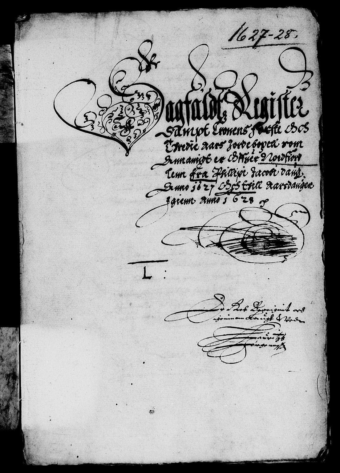 Rentekammeret inntil 1814, Reviderte regnskaper, Lensregnskaper, AV/RA-EA-5023/R/Rb/Rbt/L0044: Bergenhus len, 1627-1628