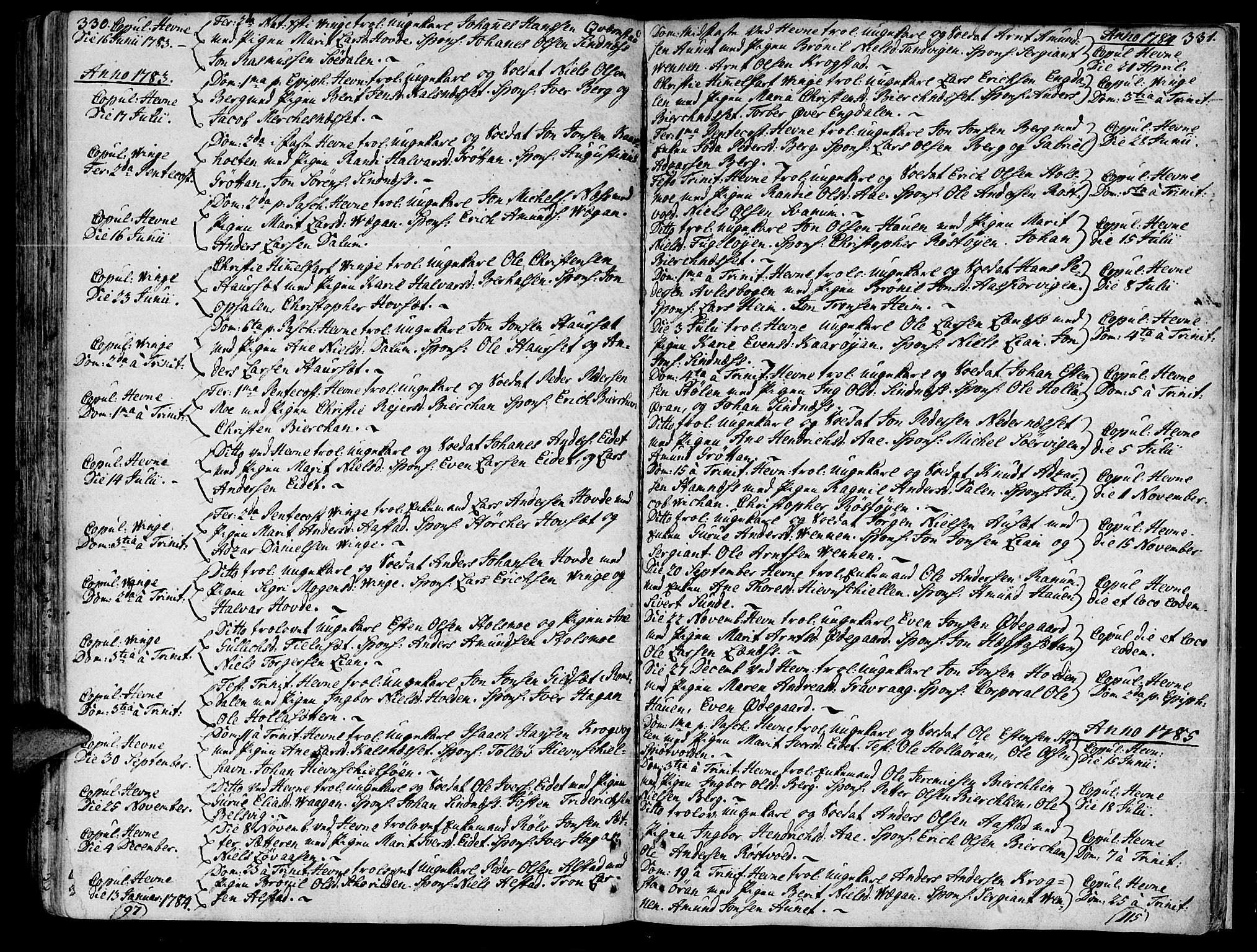 Ministerialprotokoller, klokkerbøker og fødselsregistre - Sør-Trøndelag, AV/SAT-A-1456/630/L0489: Ministerialbok nr. 630A02, 1757-1794, s. 330-331