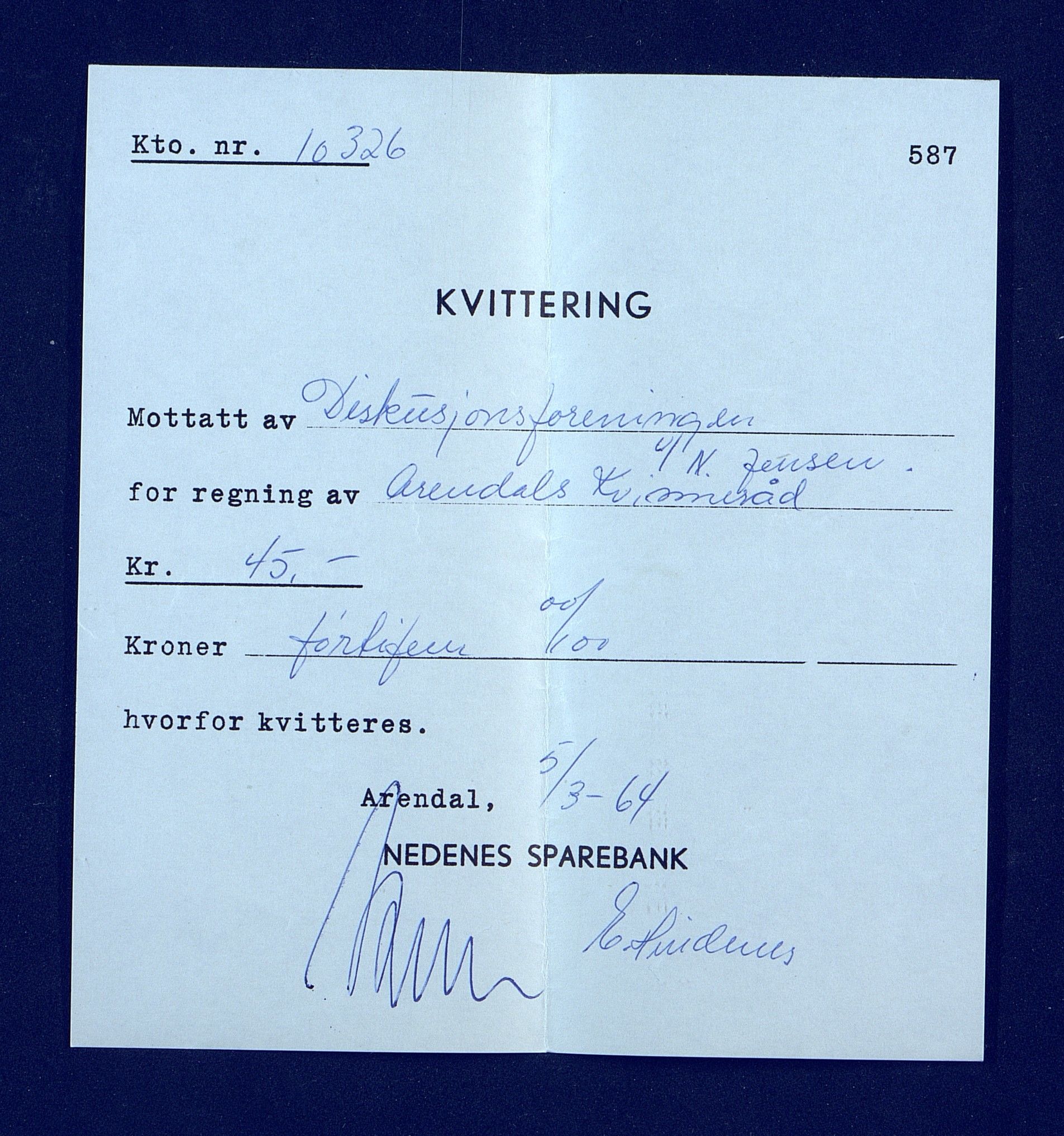 Samling av foreningsarkiv. A-Å, AAKS/PA-1059/F/L0014: Foreninger, Arendal