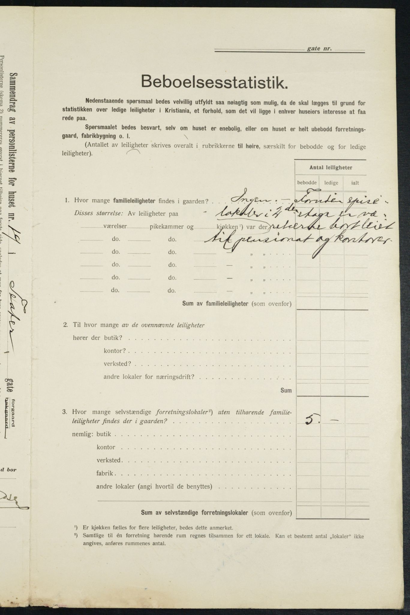 OBA, Kommunal folketelling 1.2.1913 for Kristiania, 1913, s. 107395