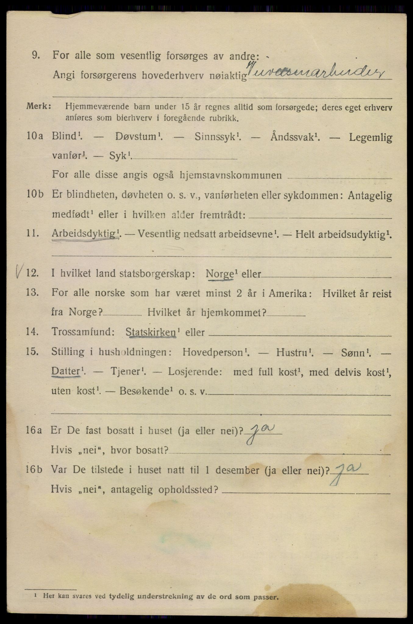 SAO, Folketelling 1920 for 0301 Kristiania kjøpstad, 1920, s. 588134