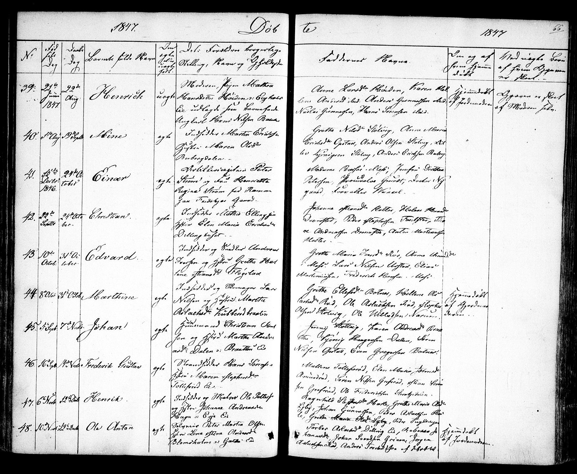 Rygge prestekontor Kirkebøker, AV/SAO-A-10084b/F/Fa/L0004: Ministerialbok nr. 4, 1836-1851, s. 66