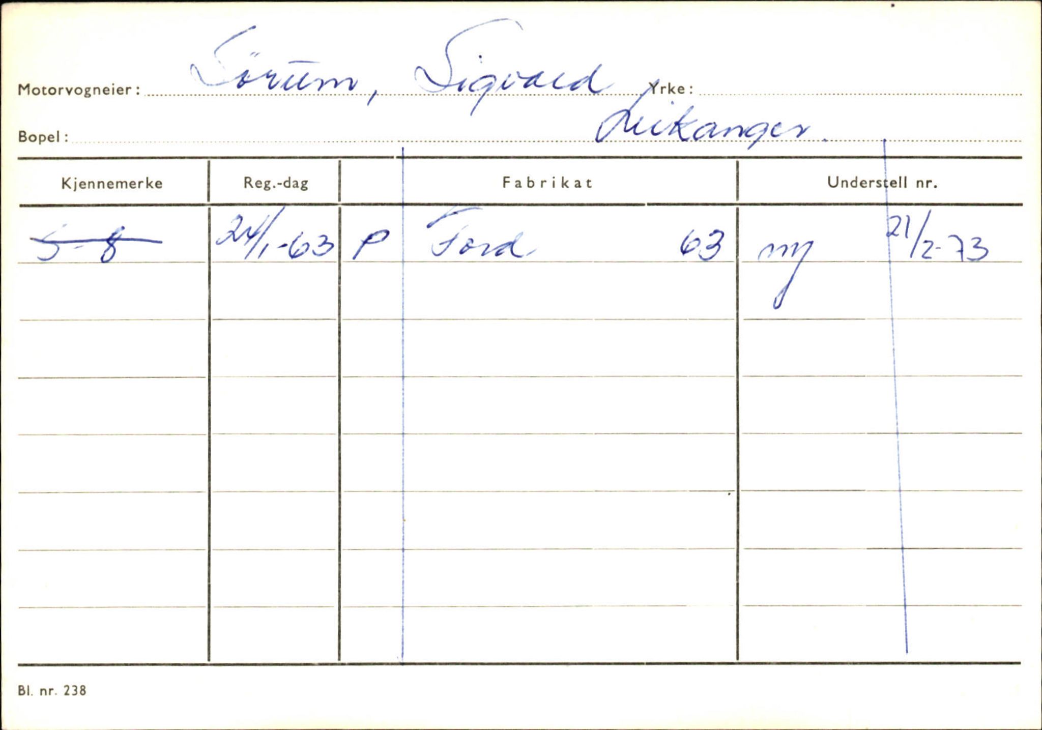 Statens vegvesen, Sogn og Fjordane vegkontor, AV/SAB-A-5301/4/F/L0126: Eigarregister Fjaler M-Å. Leikanger A-Å, 1945-1975, s. 2301