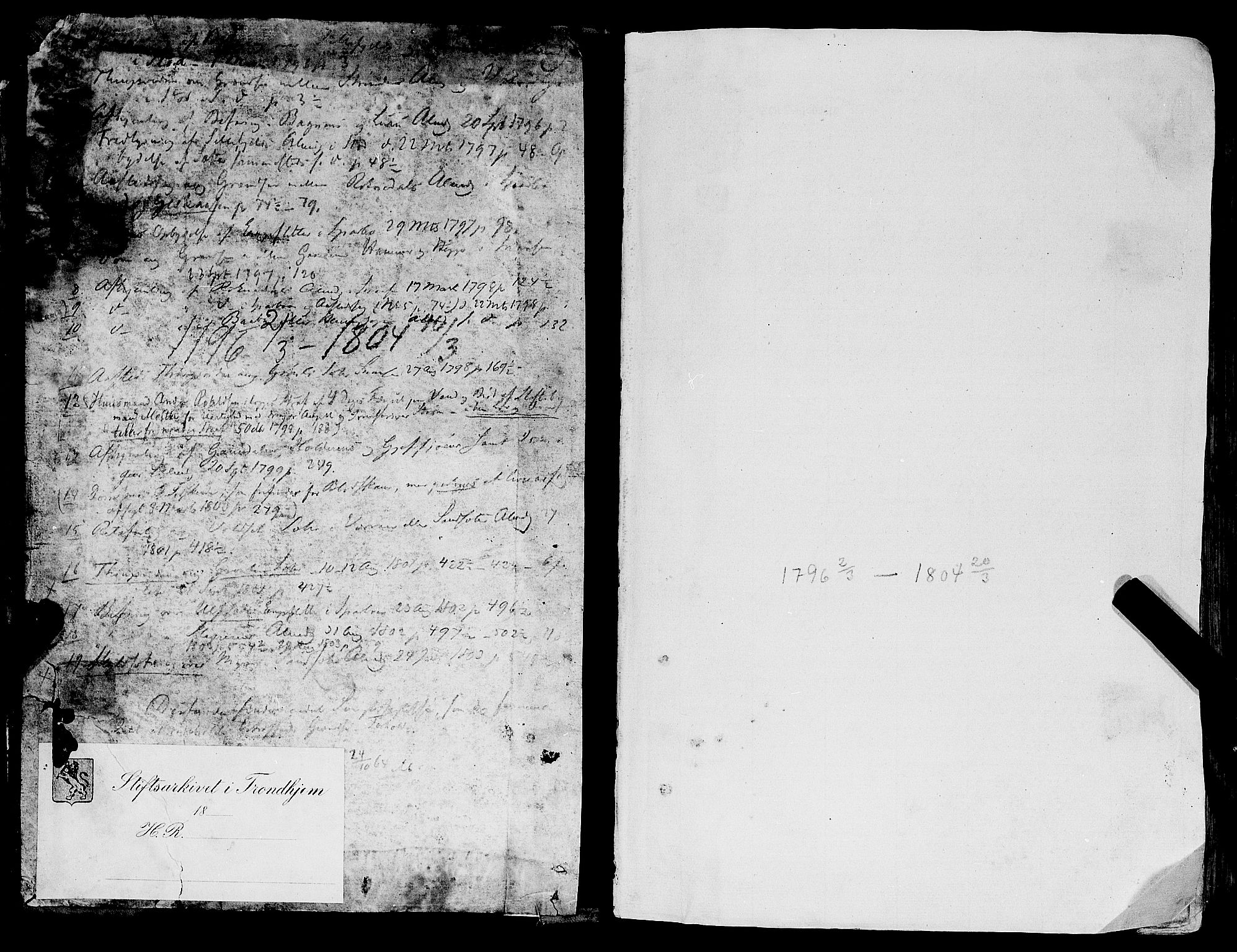 Inderøy sorenskriveri, SAT/A-4147/1/1/1A/L0014: Tingbok, 1796-1804