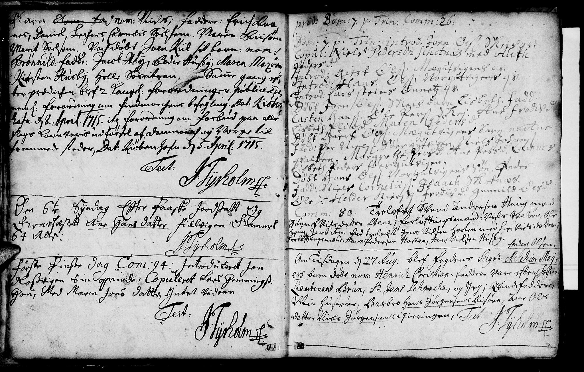 Ministerialprotokoller, klokkerbøker og fødselsregistre - Nord-Trøndelag, AV/SAT-A-1458/788/L0694: Ministerialbok nr. 788A01, 1710-1805