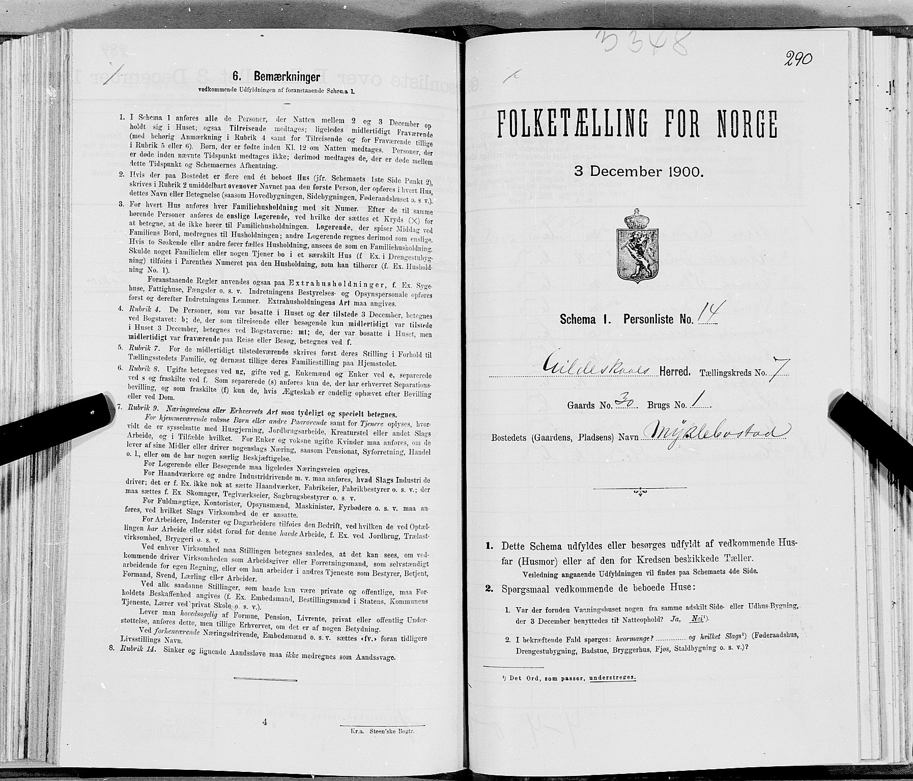 SAT, Folketelling 1900 for 1838 Gildeskål herred, 1900, s. 806