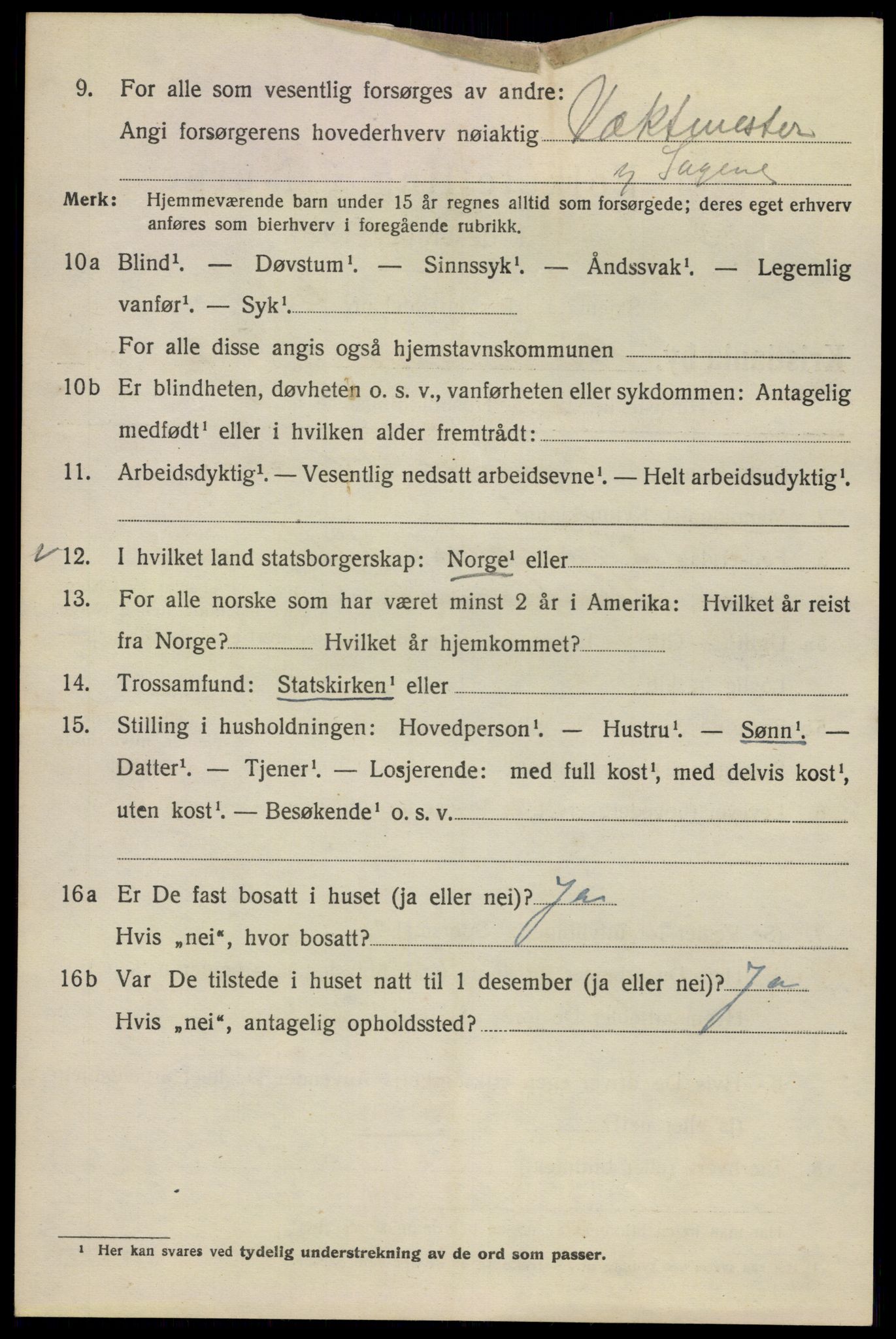 SAO, Folketelling 1920 for 0301 Kristiania kjøpstad, 1920, s. 155396