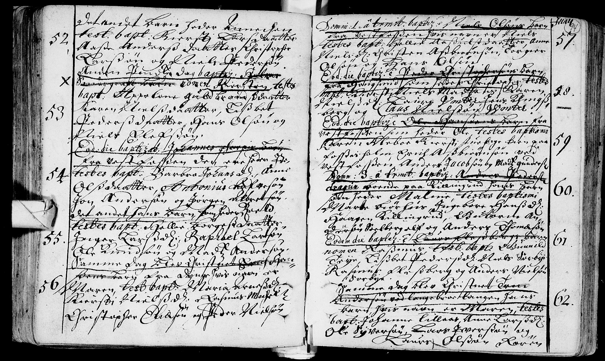 Eiker kirkebøker, AV/SAKO-A-4/F/Fa/L0002: Ministerialbok nr. I 2, 1705-1724, s. 94