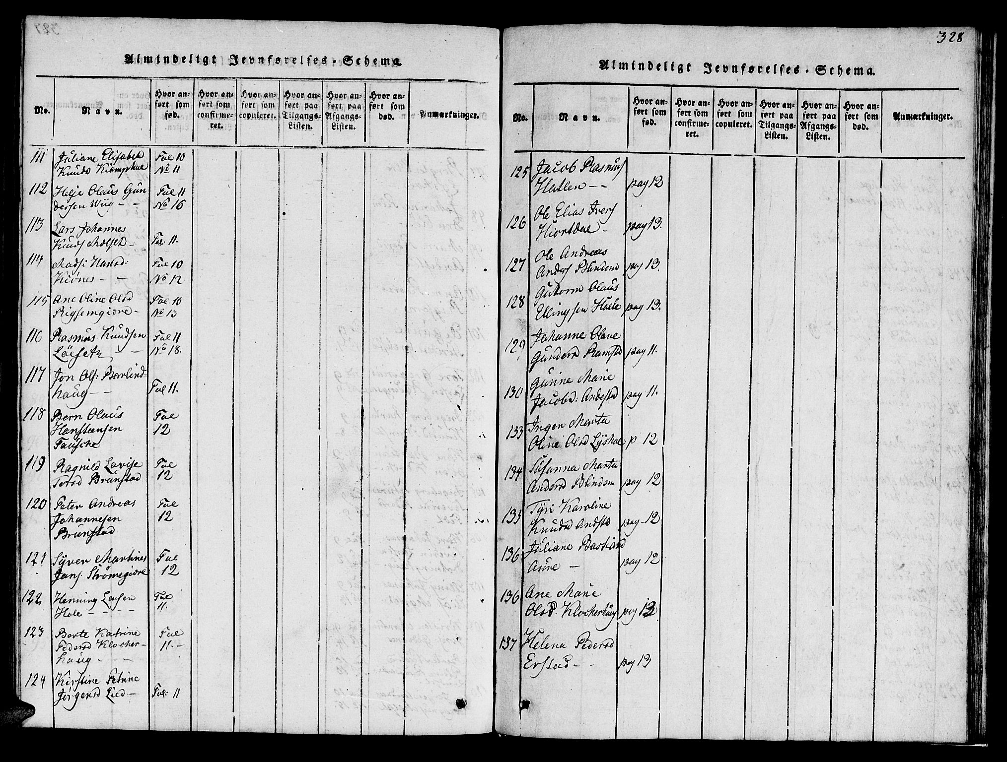 Ministerialprotokoller, klokkerbøker og fødselsregistre - Møre og Romsdal, AV/SAT-A-1454/522/L0322: Klokkerbok nr. 522C01, 1816-1830, s. 328