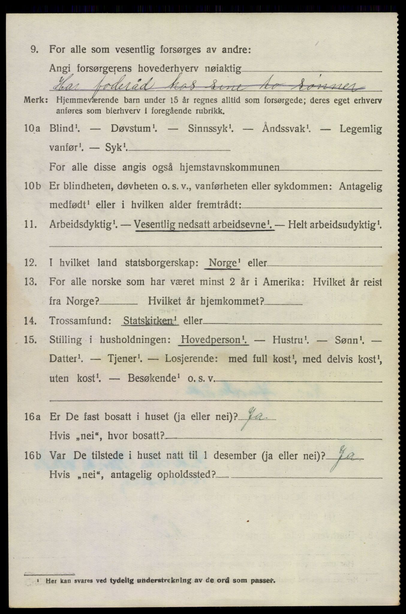 SAKO, Folketelling 1920 for 0819 Holla herred, 1920, s. 7586