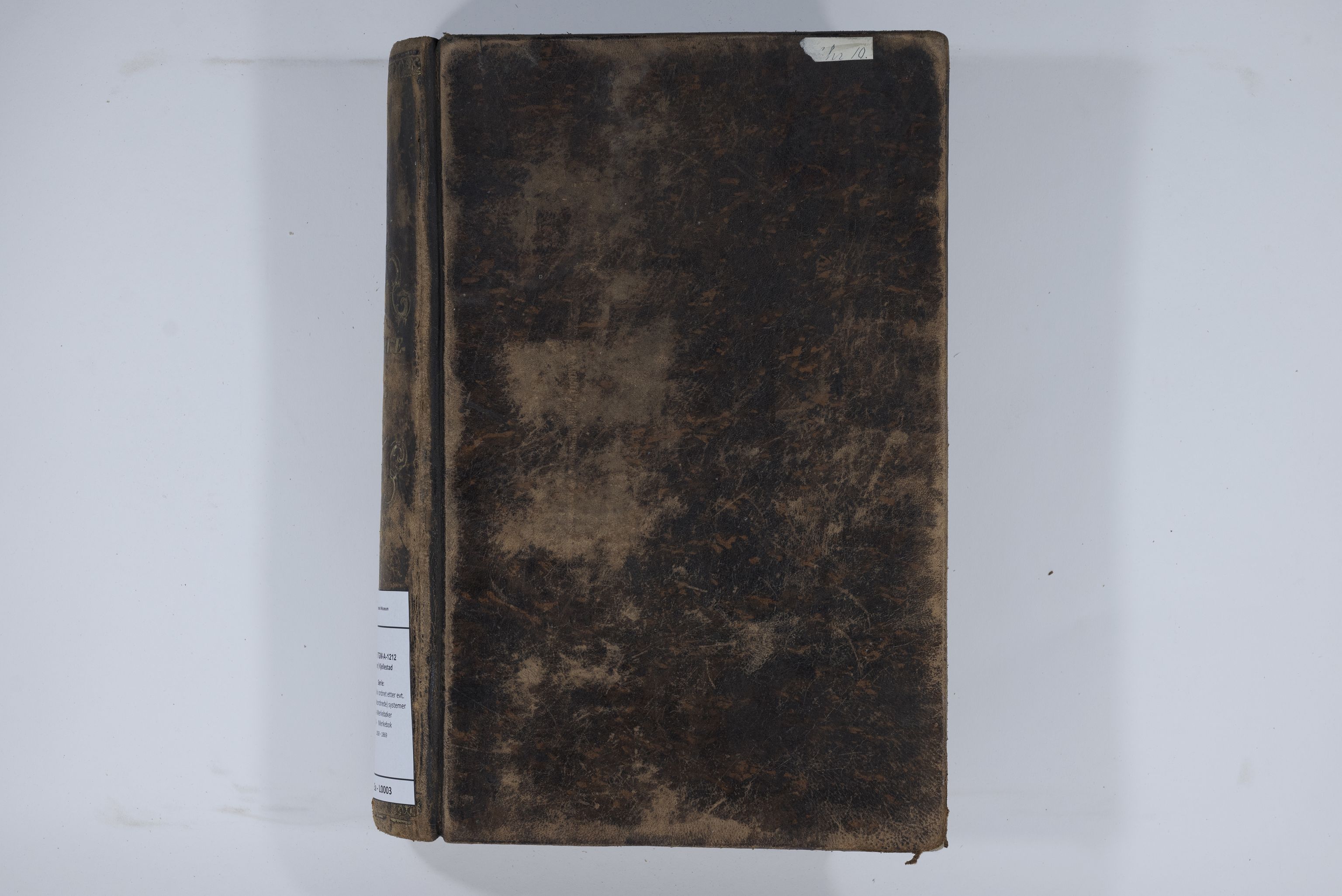 Blehr/ Kjellestad, TEMU/TGM-A-1212/E/Ea/L0003: Merkebok, 1858-1869, s. 1