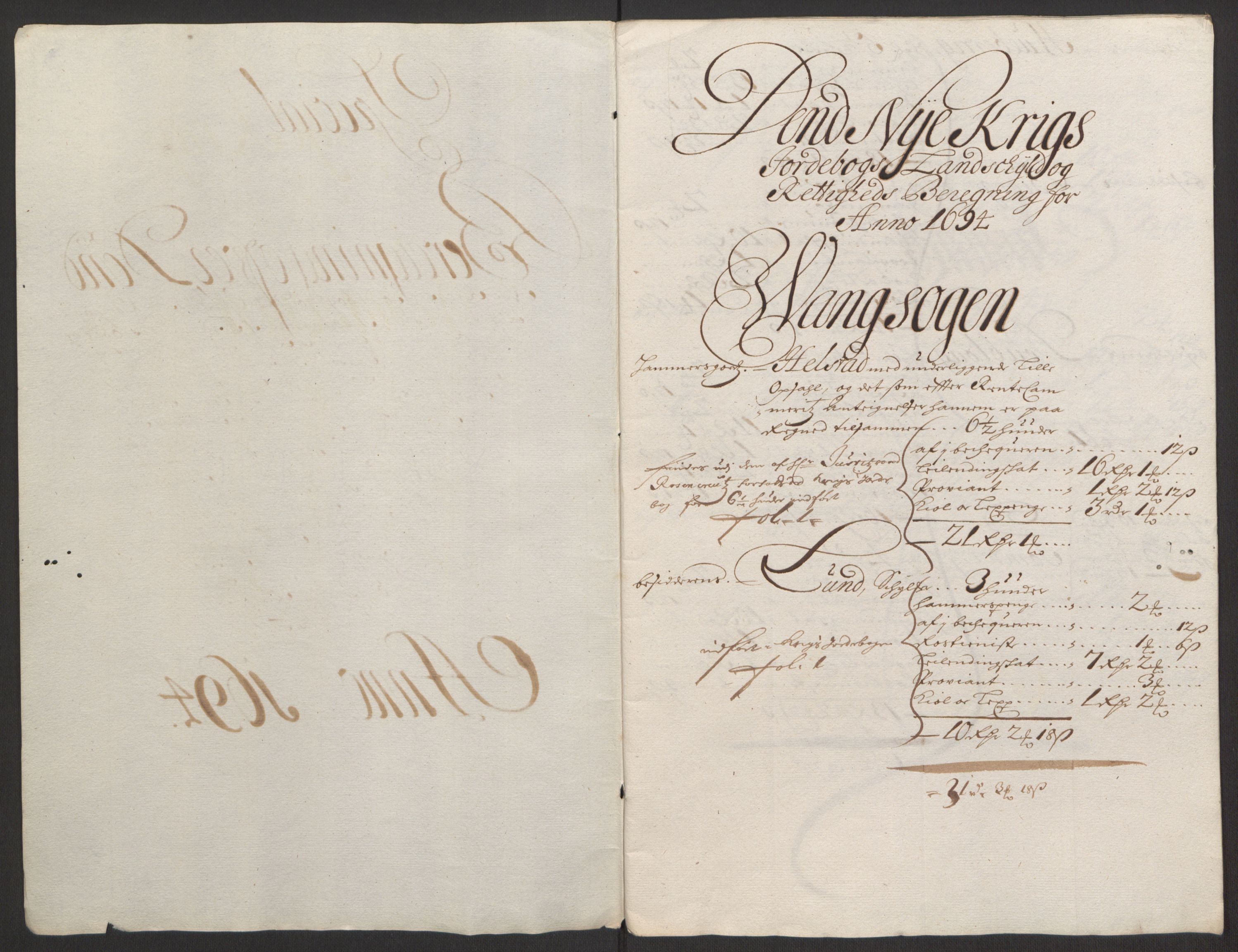 Rentekammeret inntil 1814, Reviderte regnskaper, Fogderegnskap, AV/RA-EA-4092/R16/L1035: Fogderegnskap Hedmark, 1694, s. 113