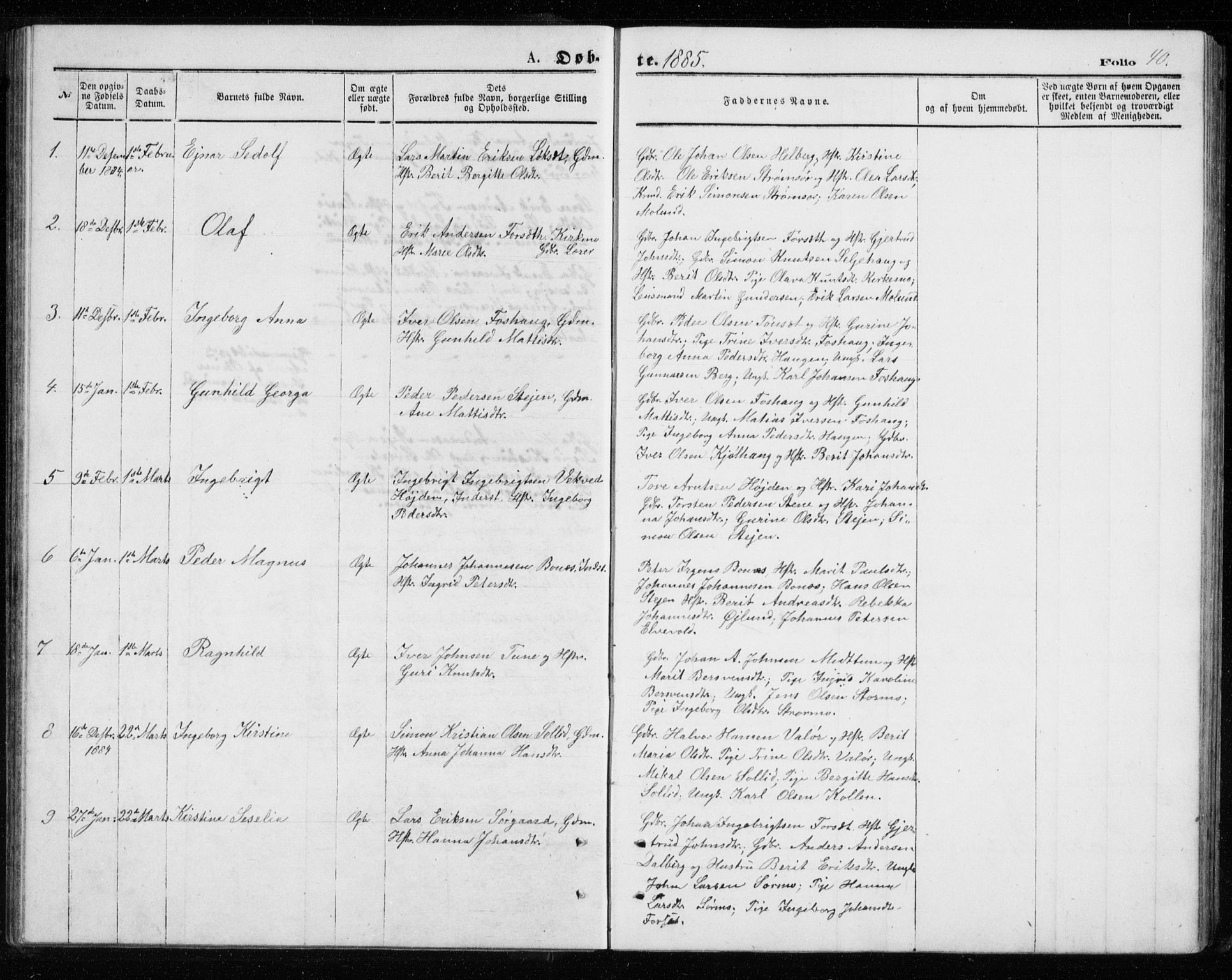 Målselv sokneprestembete, AV/SATØ-S-1311/G/Ga/Gab/L0007klokker: Klokkerbok nr. 7, 1876-1895, s. 40