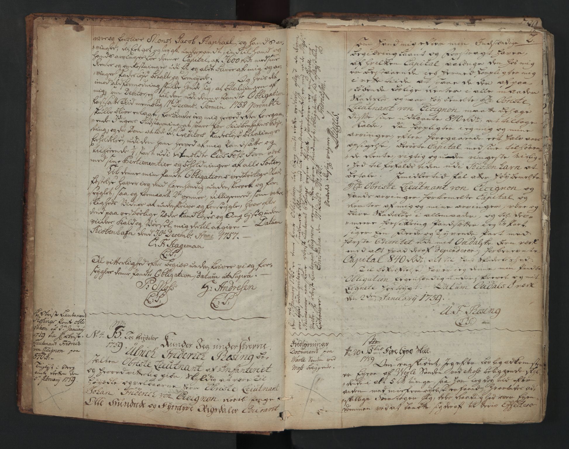Sønnafjelske bergamt , SAKO/EA-5262/H/L0002: Pantebok nr. 2, 1758-1807, s. 1b-2a
