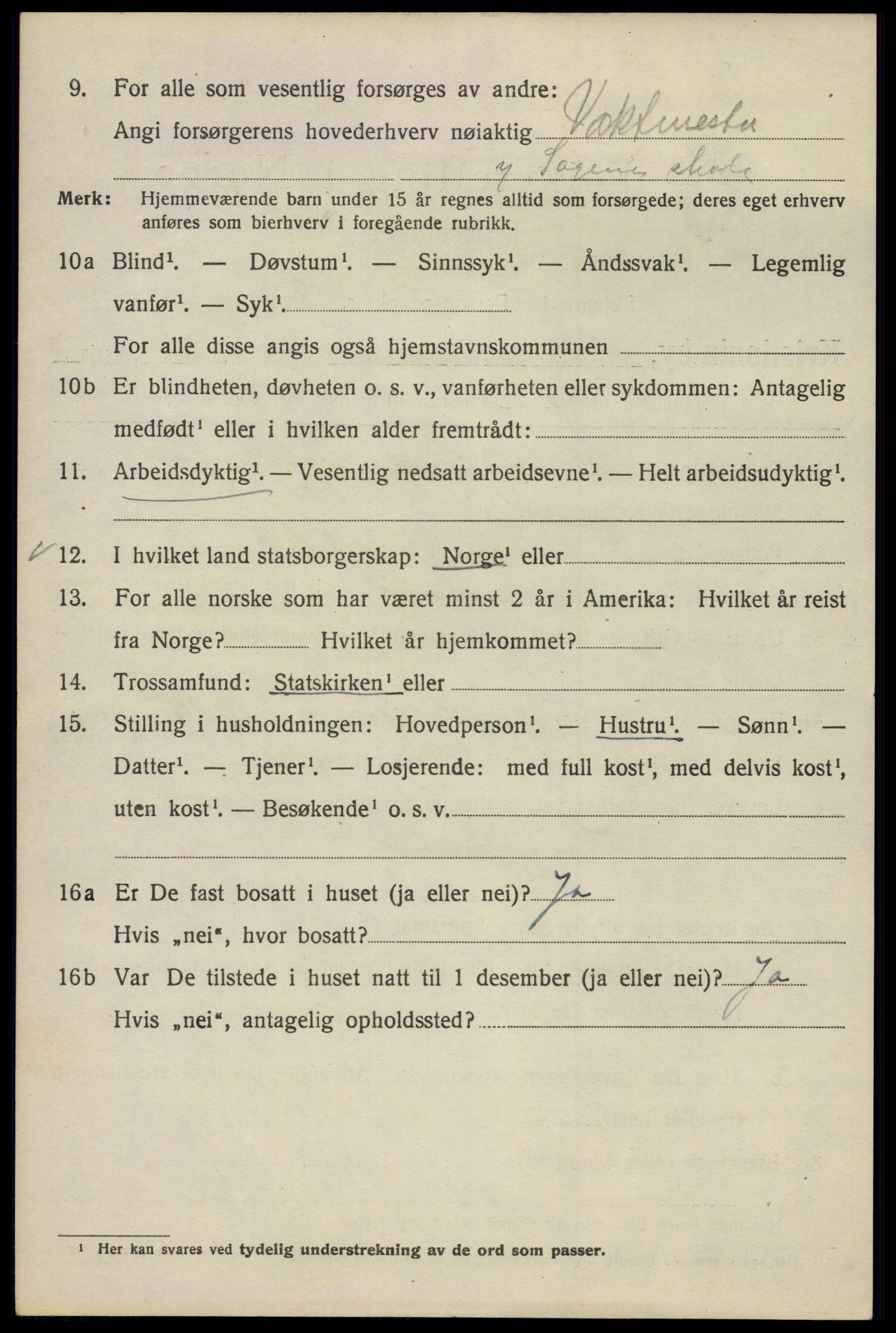 SAO, Folketelling 1920 for 0301 Kristiania kjøpstad, 1920, s. 155388