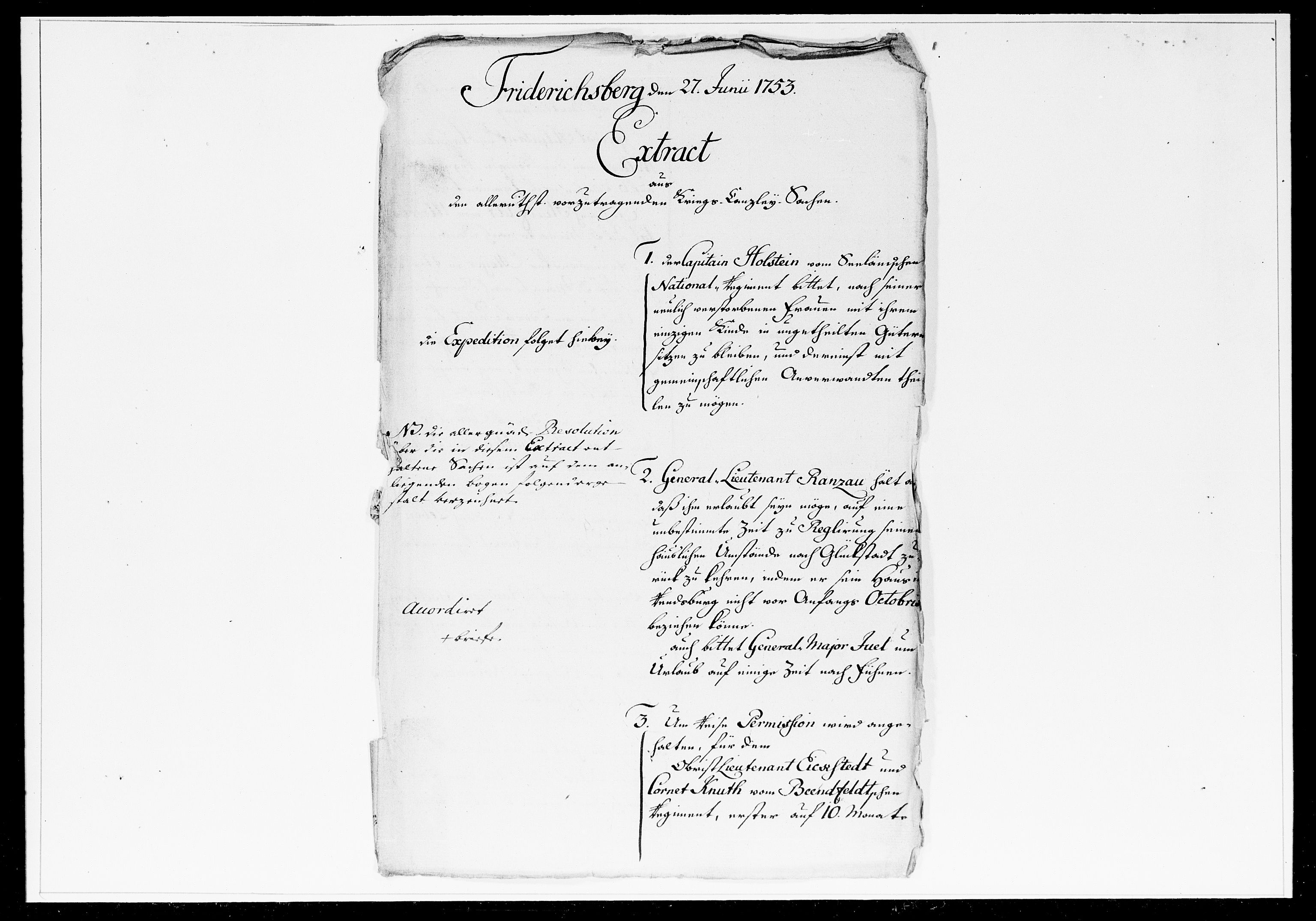 Krigskollegiet, Krigskancelliet, DRA/A-0006/-/1241-1247: Refererede sager, 1753, s. 188