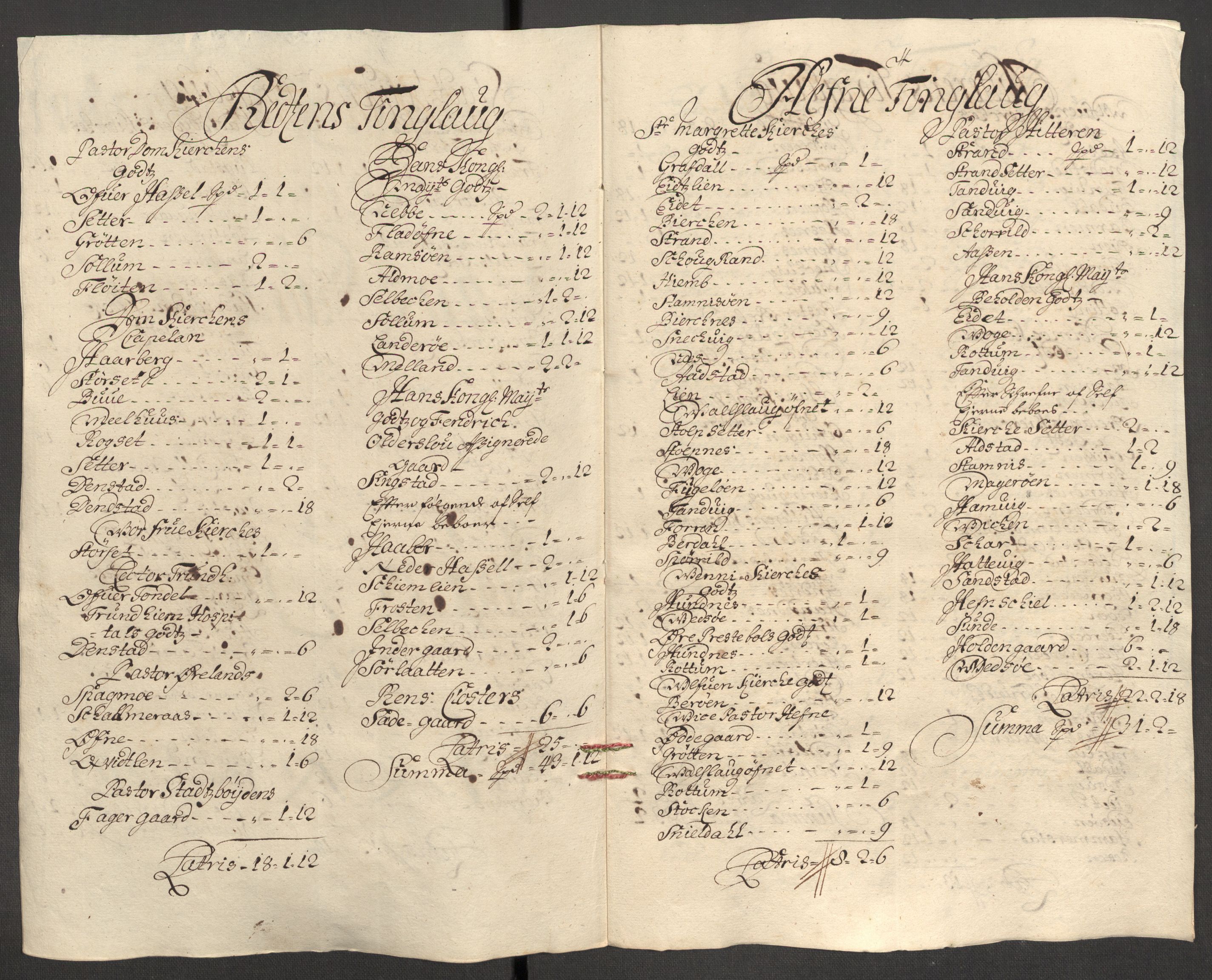 Rentekammeret inntil 1814, Reviderte regnskaper, Fogderegnskap, RA/EA-4092/R57/L3855: Fogderegnskap Fosen, 1702-1703, s. 360
