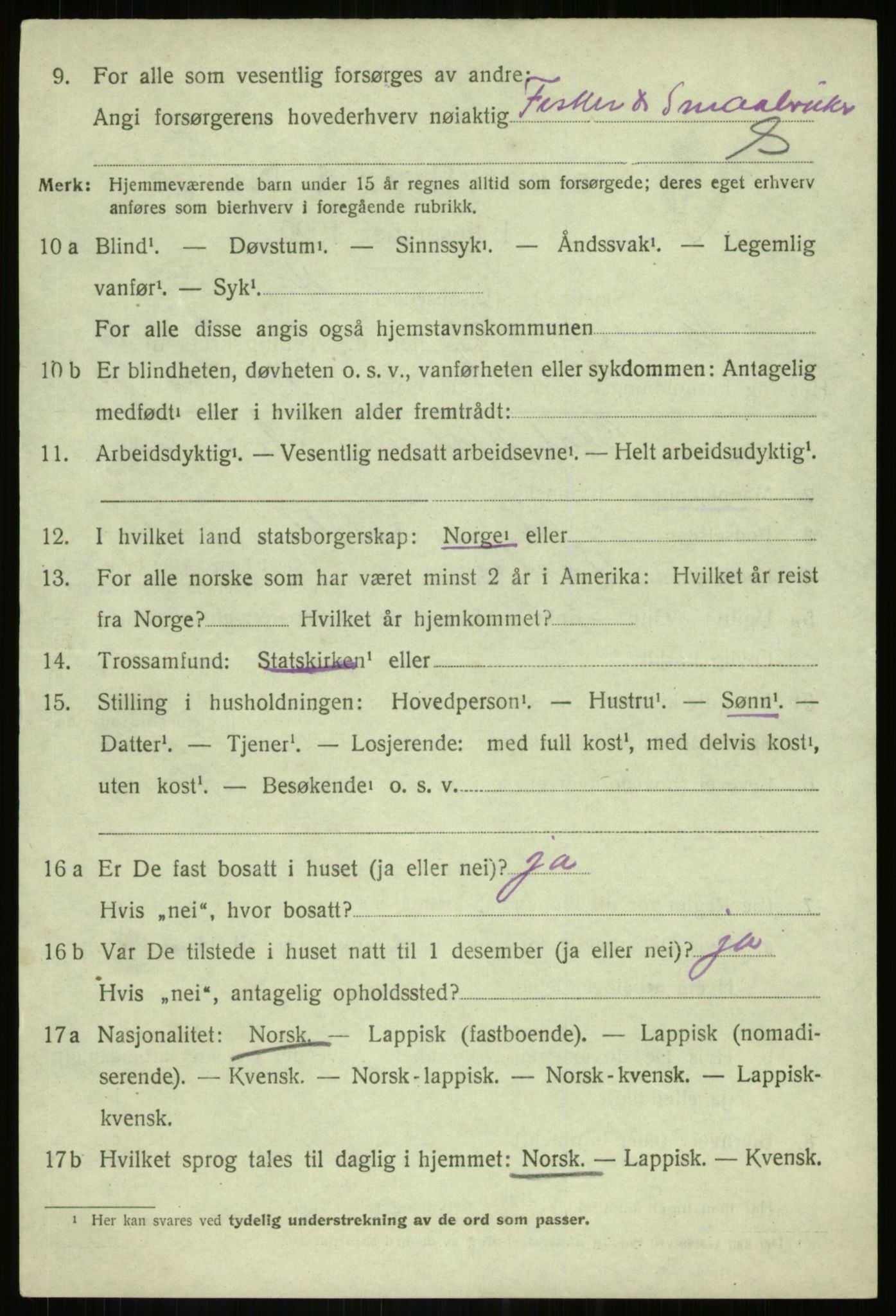 SATØ, Folketelling 1920 for 1928 Torsken herred, 1920, s. 2548