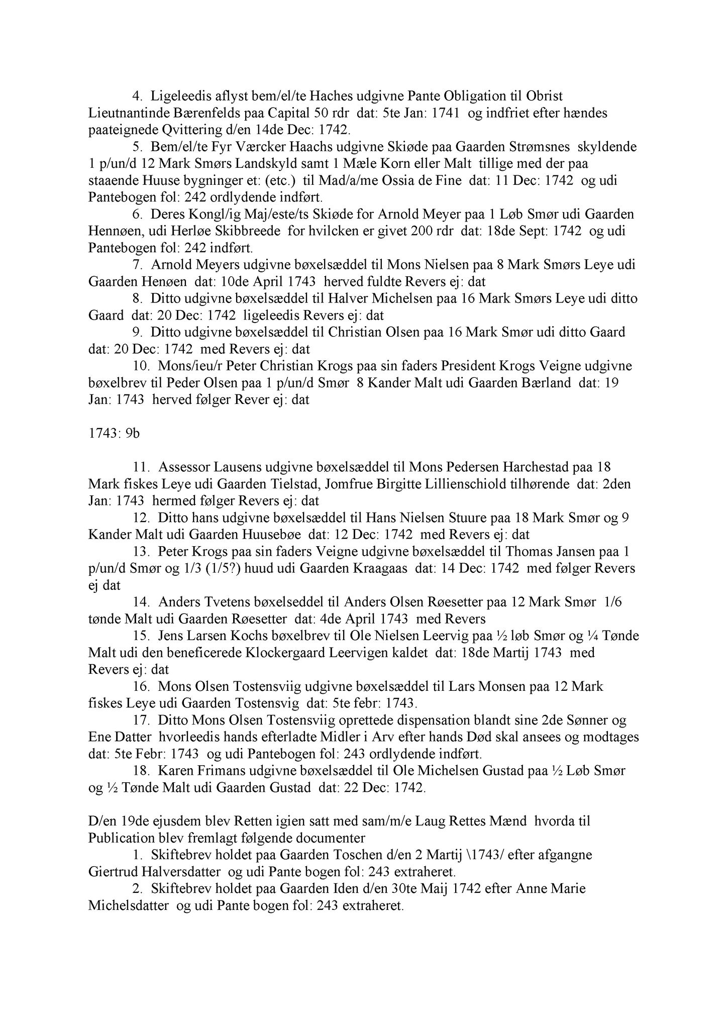 Samling av fulltekstavskrifter, SAB/FULLTEKST/A/12/0143: Nordhordland sorenskriveri, tingbok nr. A 41, 1743-1748