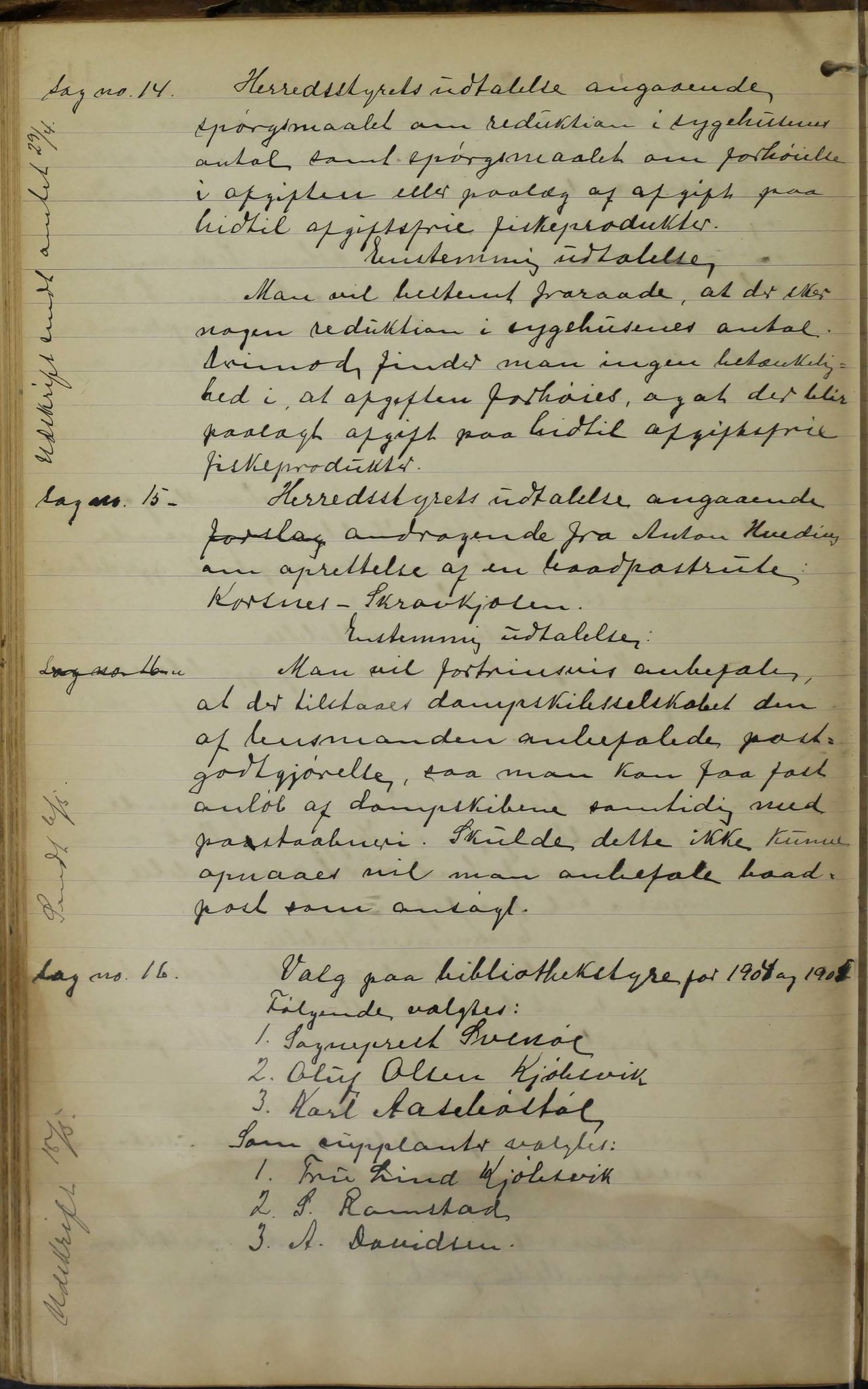 Tysfjord kommune. Formannskapet, AIN/K-18500.150/100/L0002: Forhandlingsprotokoll for Tysfjordens formandskap, 1895-1912