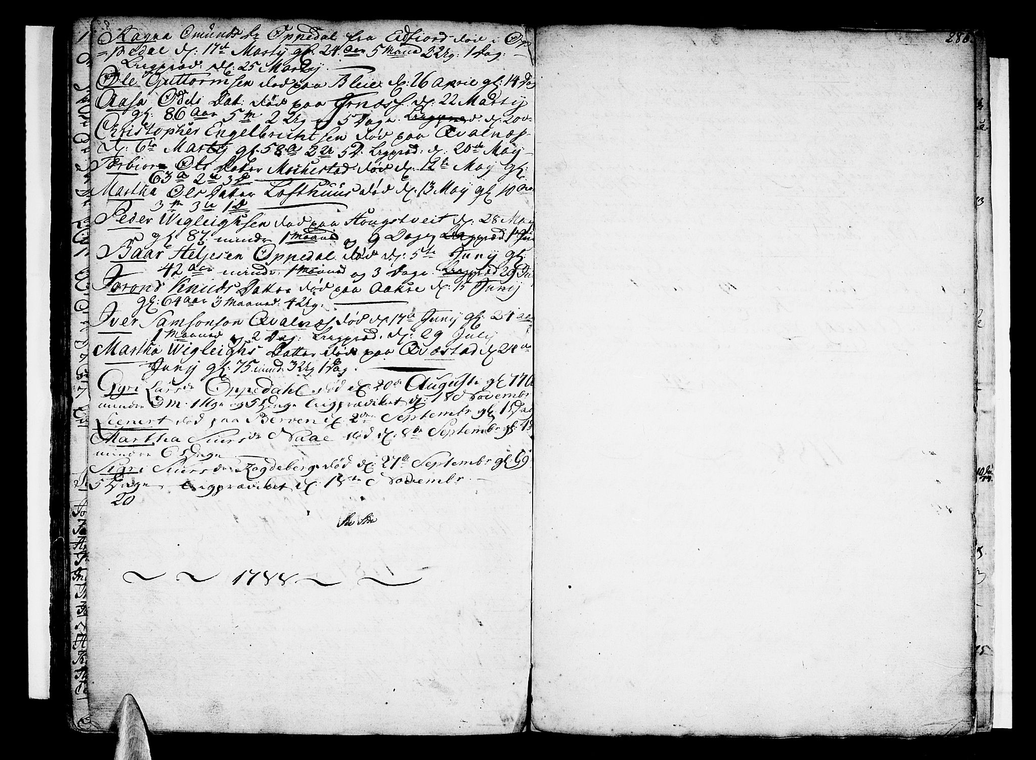 Ullensvang sokneprestembete, SAB/A-78701/H/Haa: Ministerialbok nr. A 6 /1, 1758-1788, s. 283