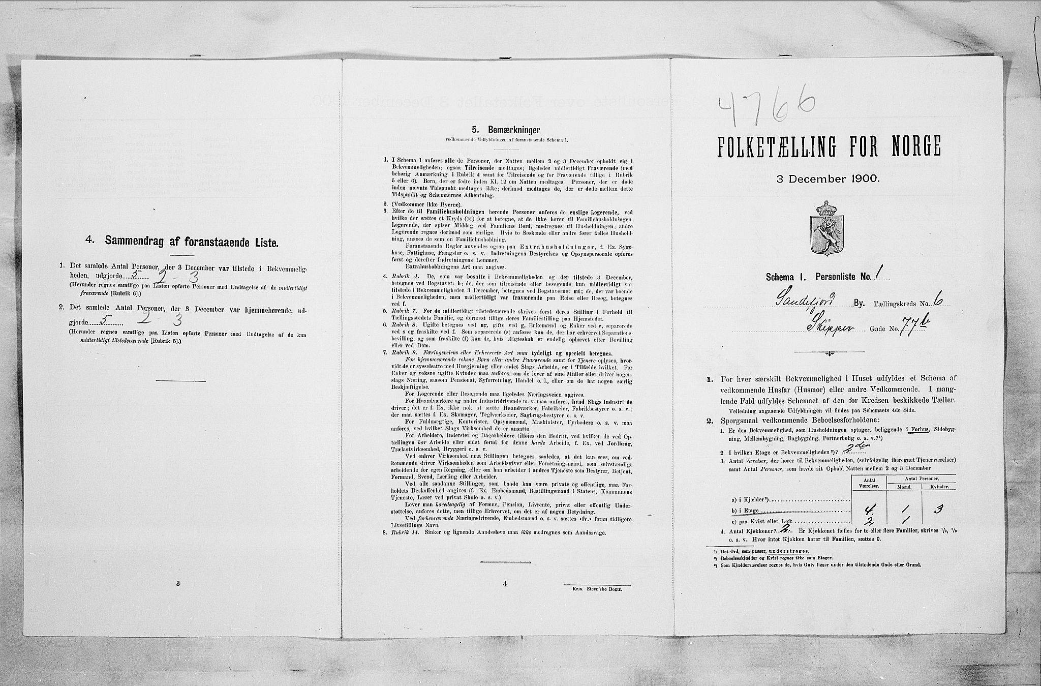 RA, Folketelling 1900 for 0706 Sandefjord kjøpstad, 1900, s. 1620