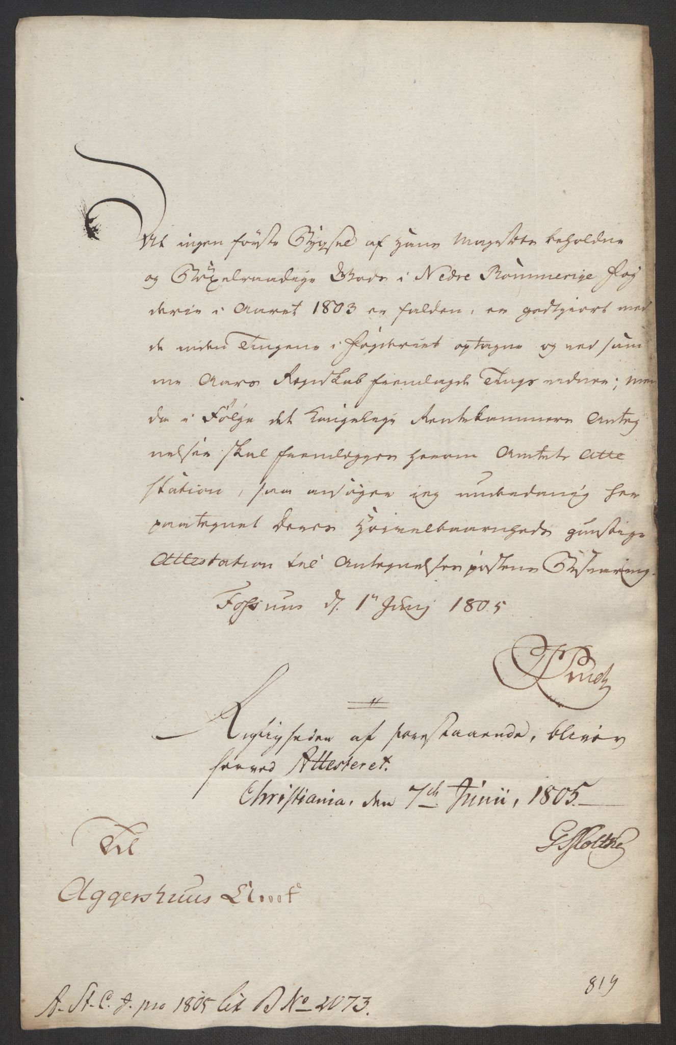 Rentekammeret inntil 1814, Reviderte regnskaper, Fogderegnskap, AV/RA-EA-4092/R11/L0679: Fogderegnskap Nedre Romerike, 1803, s. 677