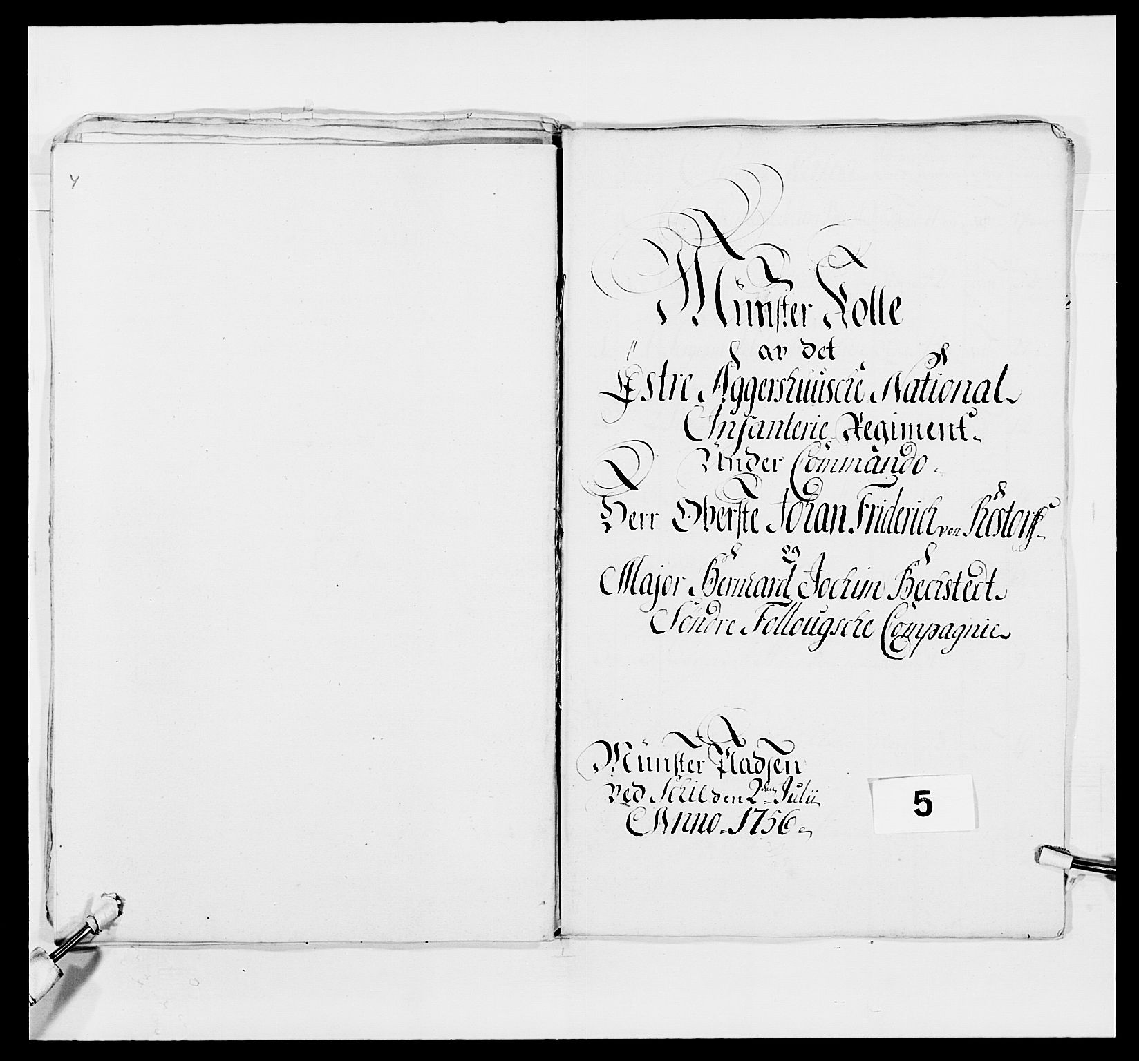 Kommanderende general (KG I) med Det norske krigsdirektorium, AV/RA-EA-5419/E/Ea/L0491: 2. Akershusiske regiment, 1750-1761, s. 34