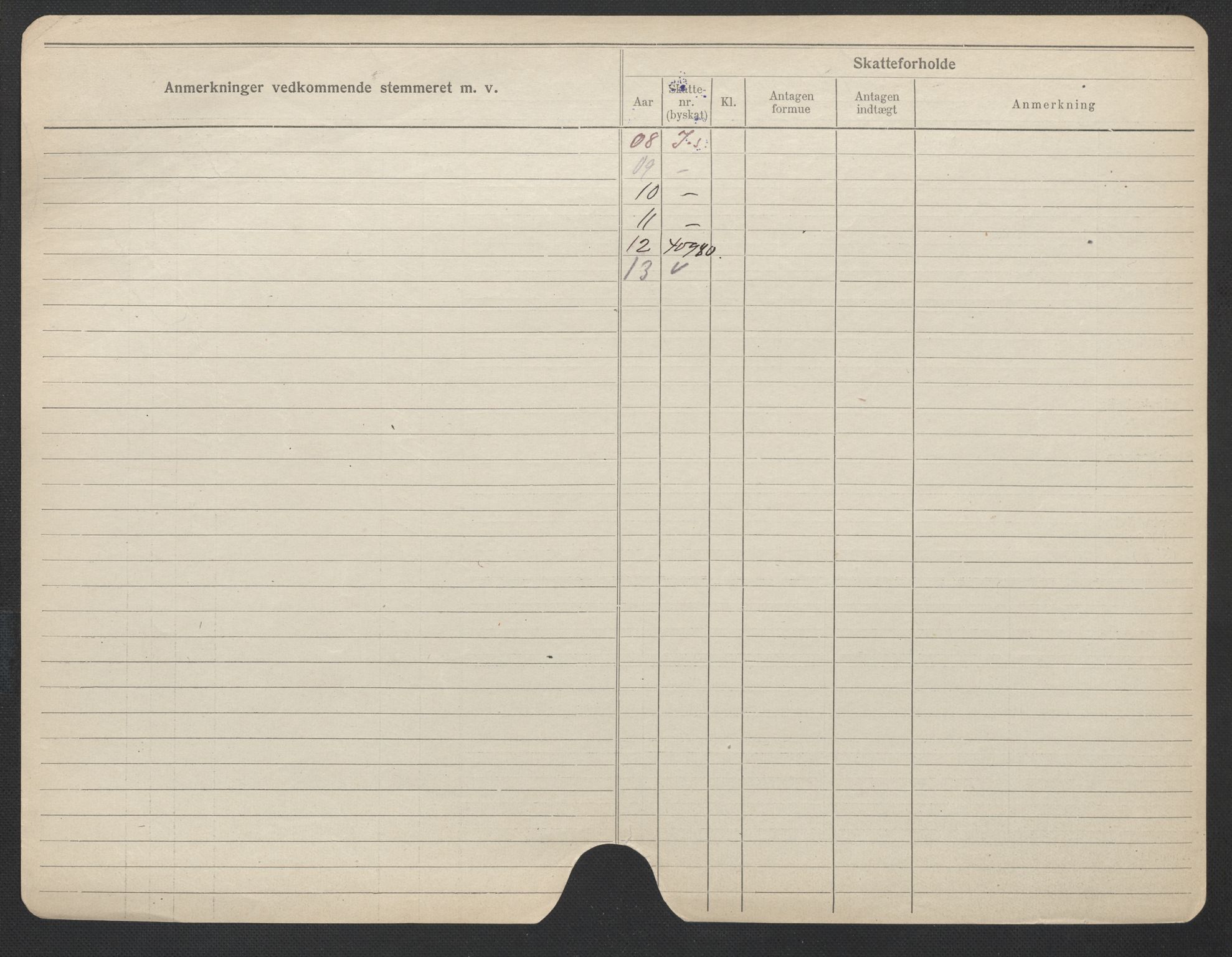 Oslo folkeregister, Registerkort, AV/SAO-A-11715/F/Fa/Fac/L0019: Kvinner, 1906-1914, s. 889b